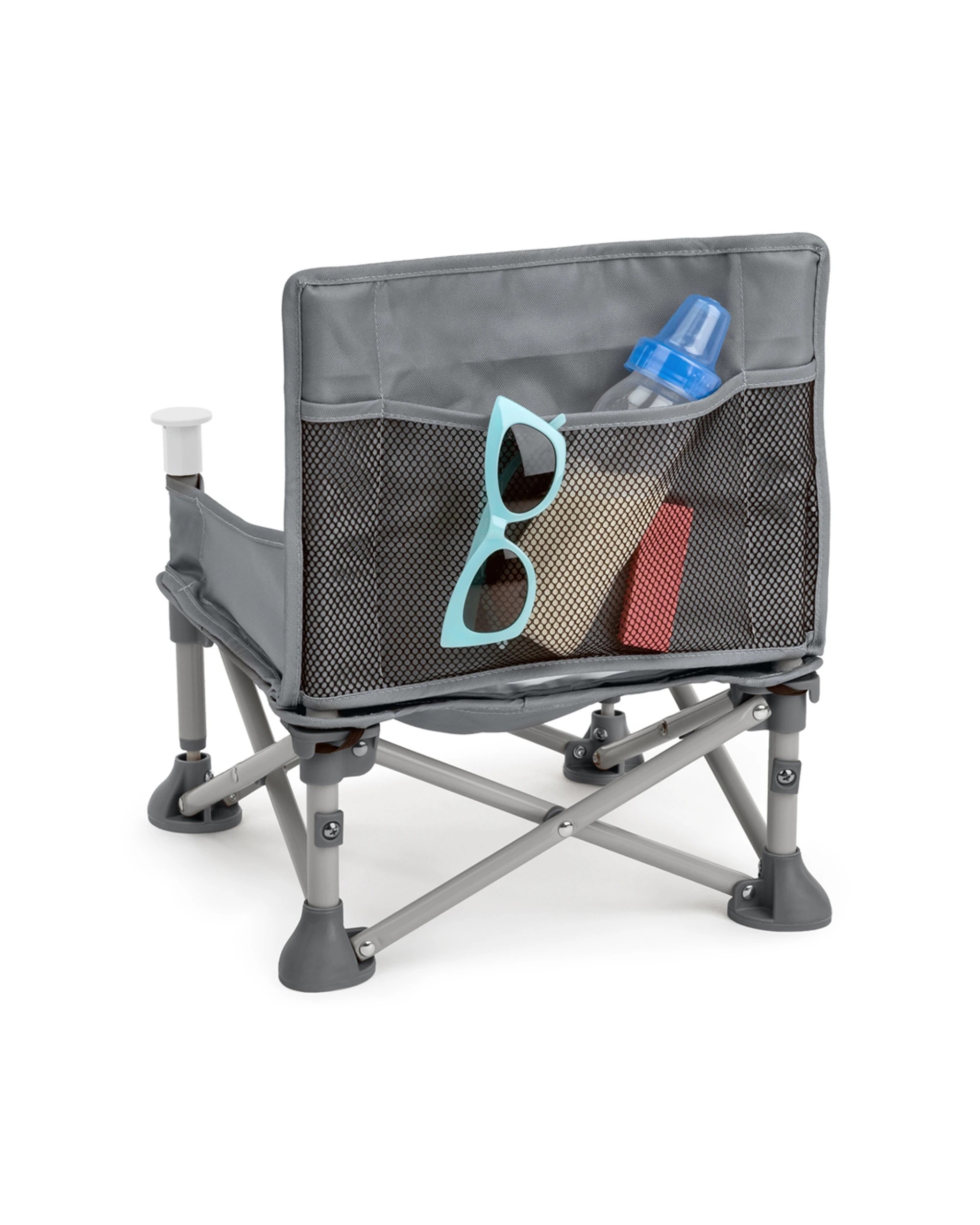 4 Bright Starts Pop N Sit Baby Portable Booster Seat 6 Months Plus - Grey, 4 of 6