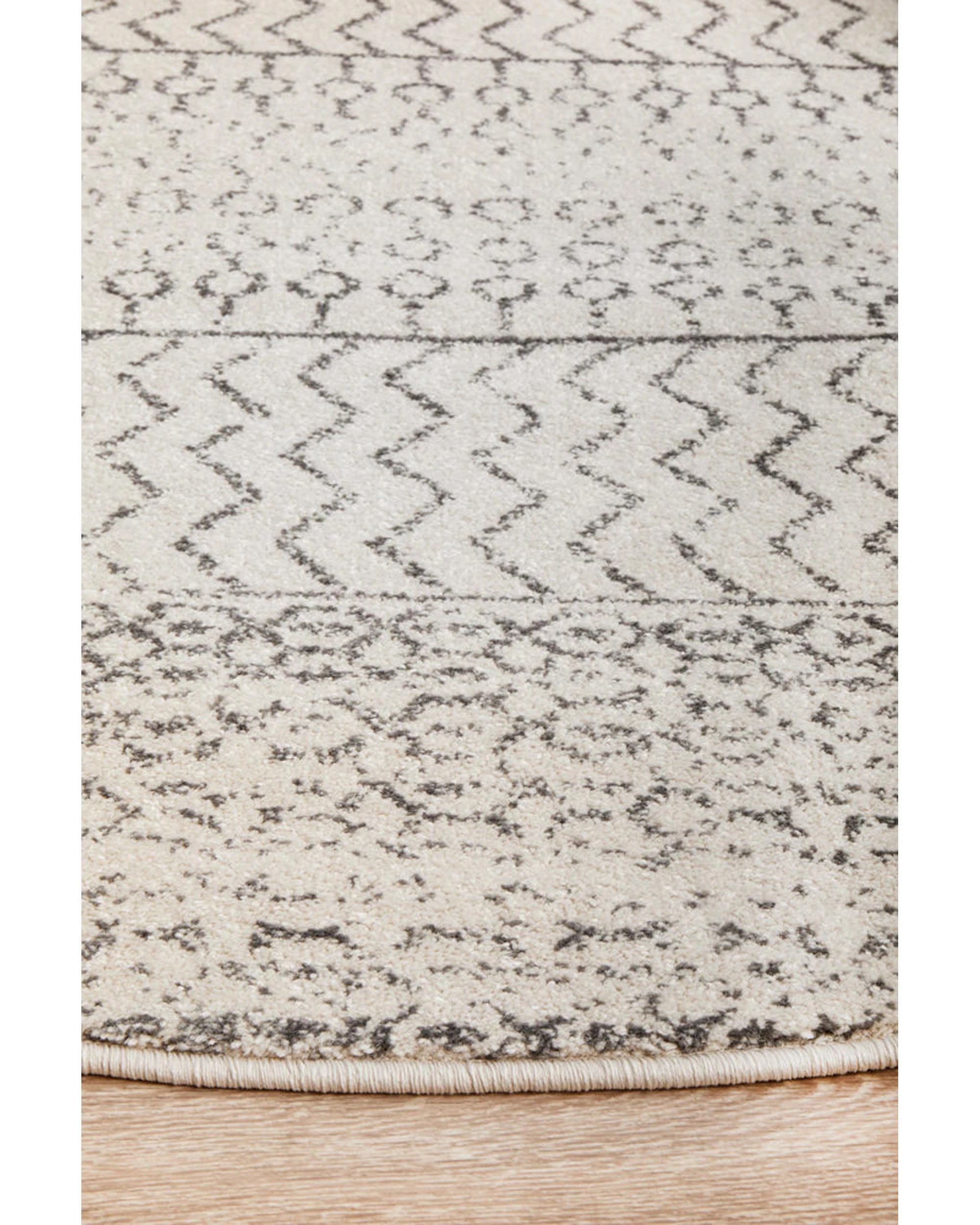 5 RUG CULTURE Chrome Harper Silver Round Rug — 240X240, 5 of 9