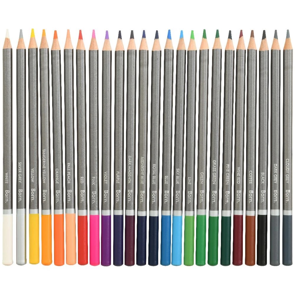 8 Born Coloured Pencils 24 Pack, 8 of 10