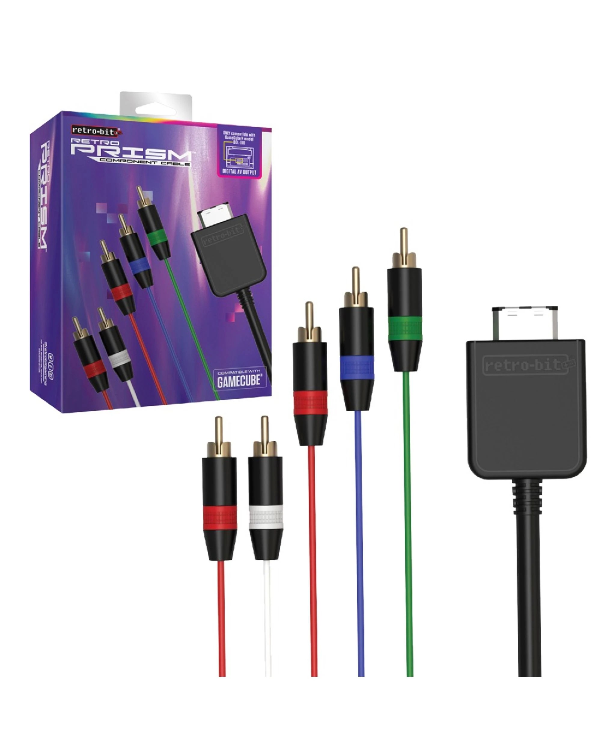 1 Retro-Bit Retro Prism HD Component Cable for Gamecube, 1 of 9