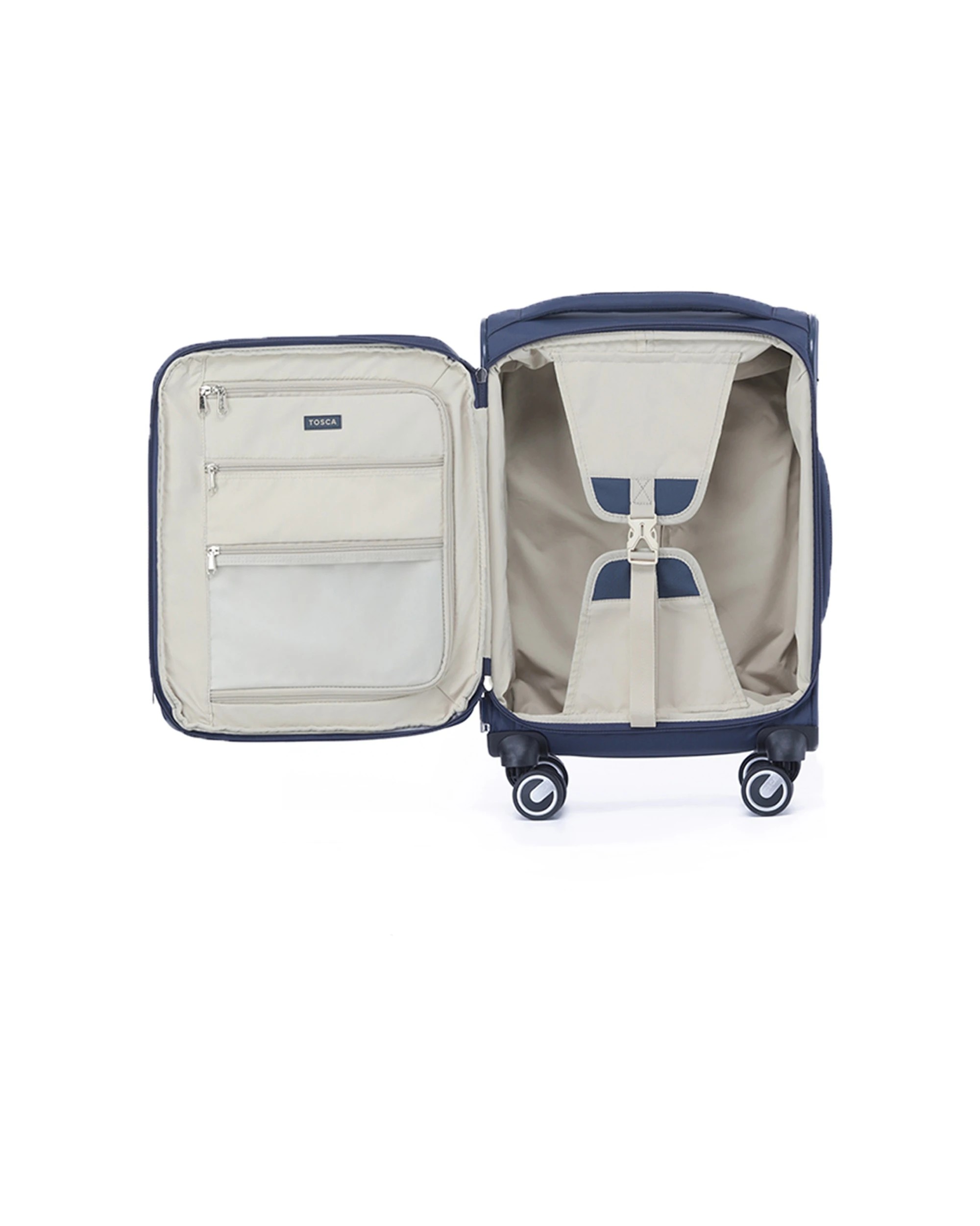 3 Tosca Grange Lockable Carry-On Travel Luggage Suitcase 45L Expandable Indigo - Blue, 3 of 3