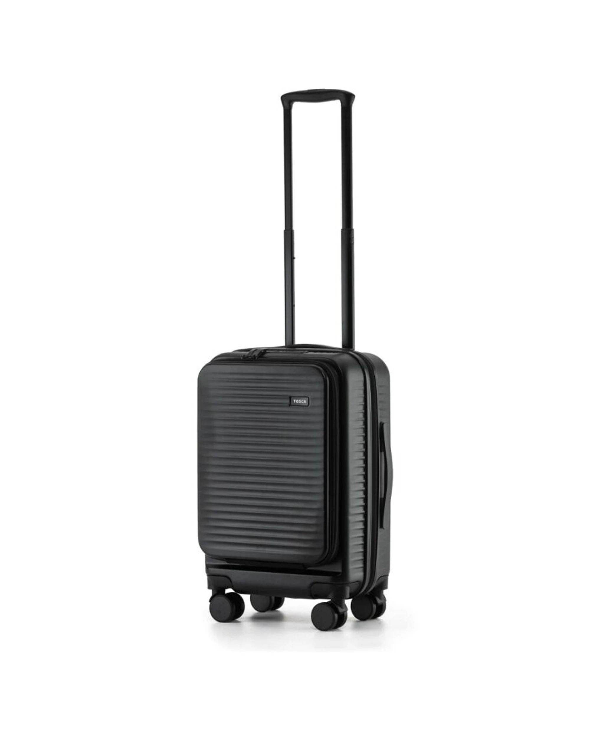2 Tosca 3Pc Zen Travel Suitcases/Luggage Set With Wheels & Combination Lock - Black, 2 of 7