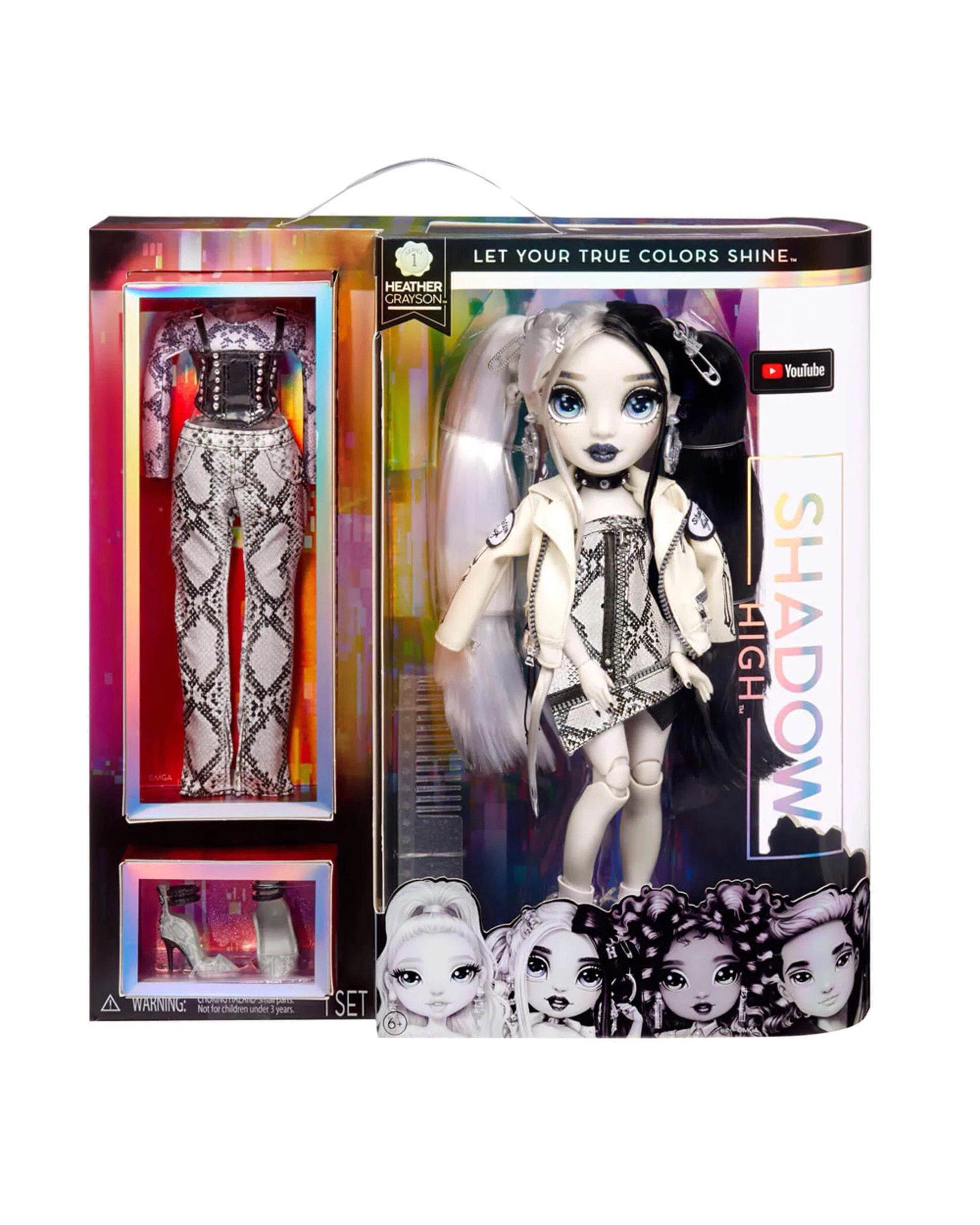 1 Rainbow High Shadow High Heather Grayson Fashion Doll, 1 of 2
