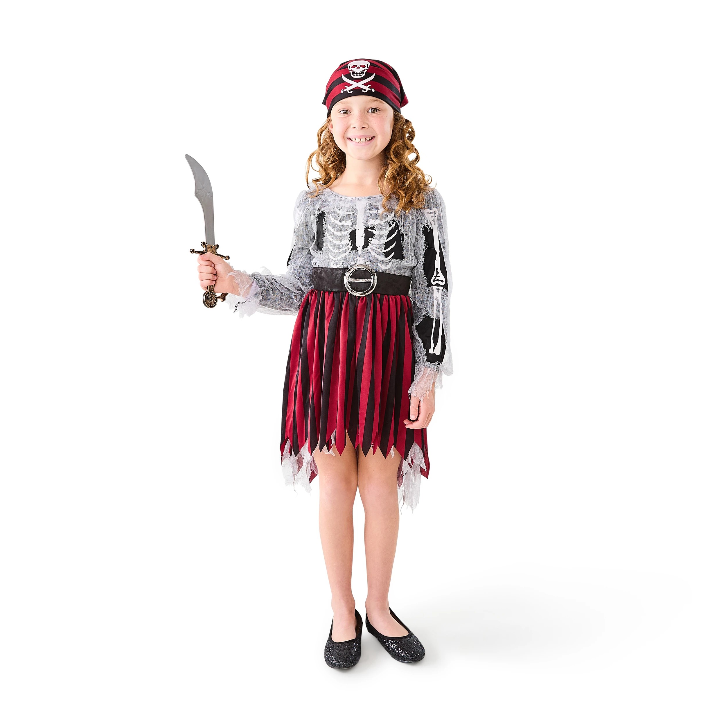 2 3 Piece Pirate Costume - Ages 6-8, 2 of 9