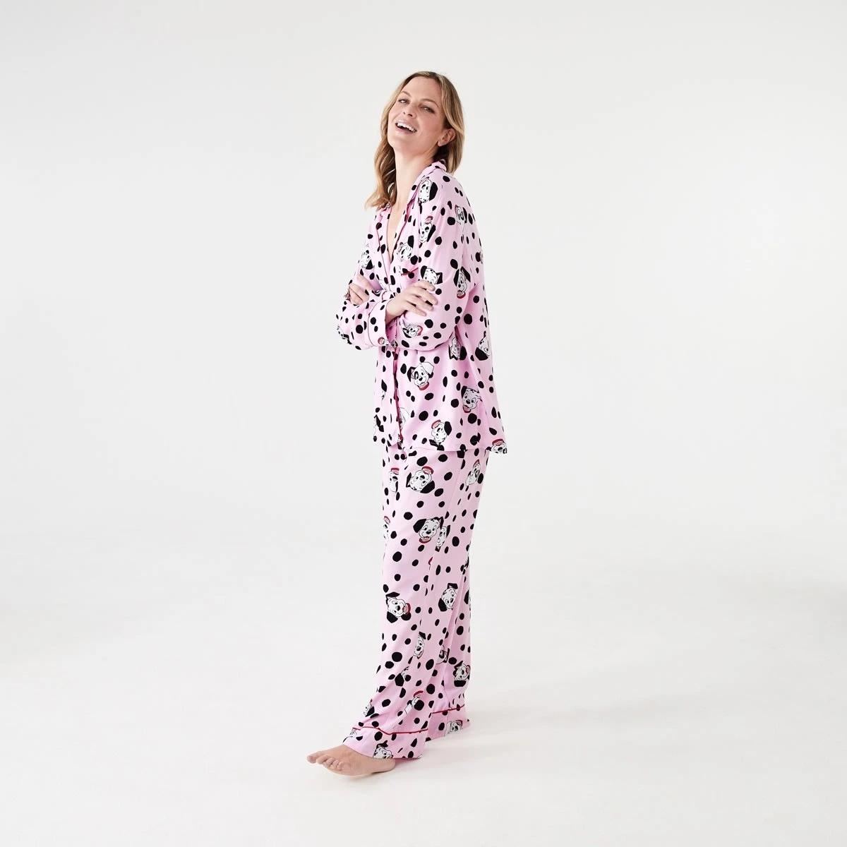 2 101 Dalmatians License Long Sleeve Top and Pants Woven Pyjama Set 101 DALMATIANS PINK LADY, 2 of 8