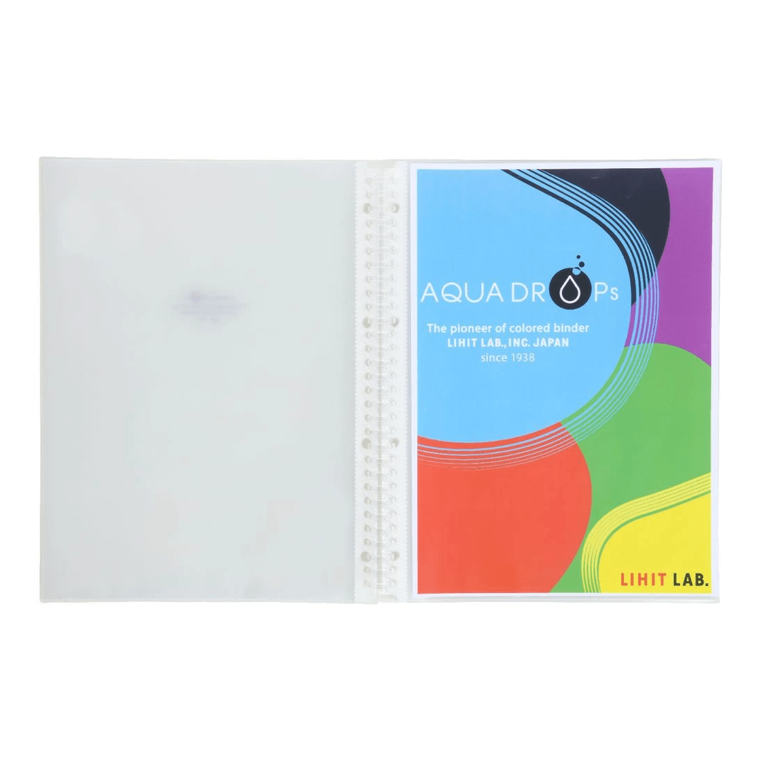 4 Aqua Drops Refillable Display Book A4 10 Pocket Clear, 4 of 5