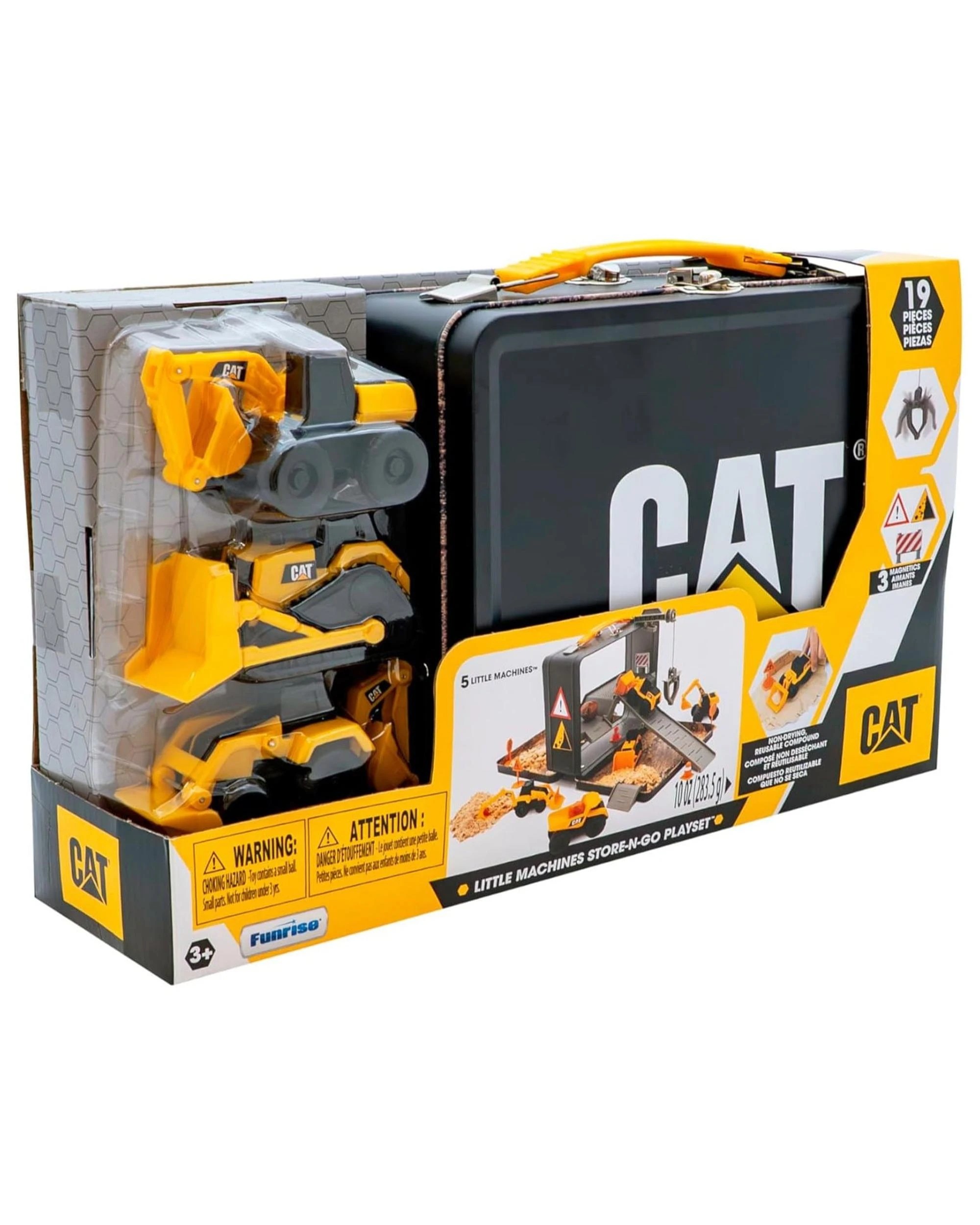 3 CAT Little Machines Store-N-Go Playset With 5 Vehicles, 3 of 5