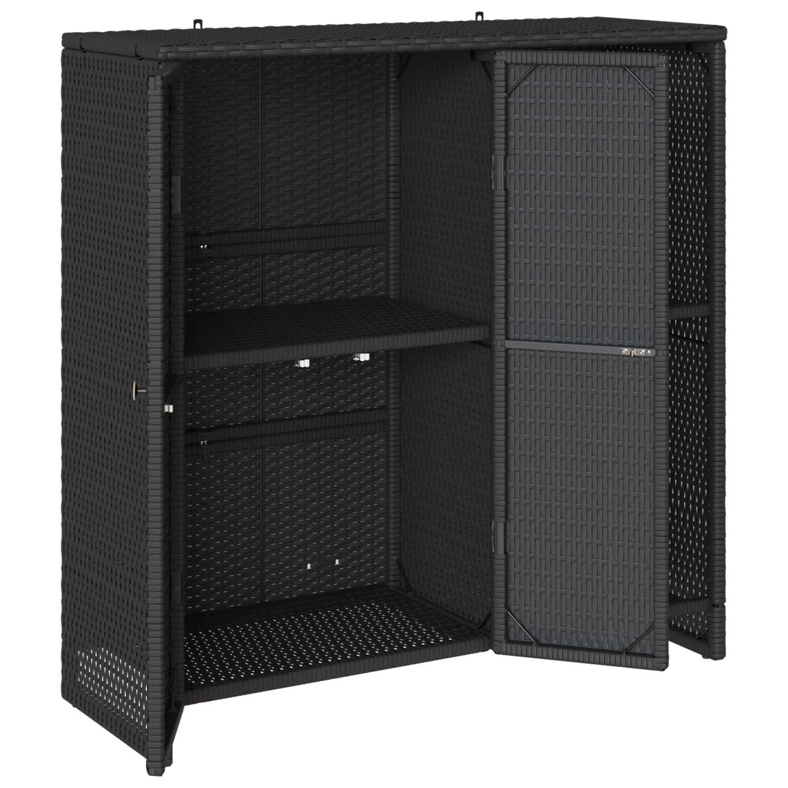 4 vidaXL Modern Storage Cabinet Durable - Black, 4 of 10