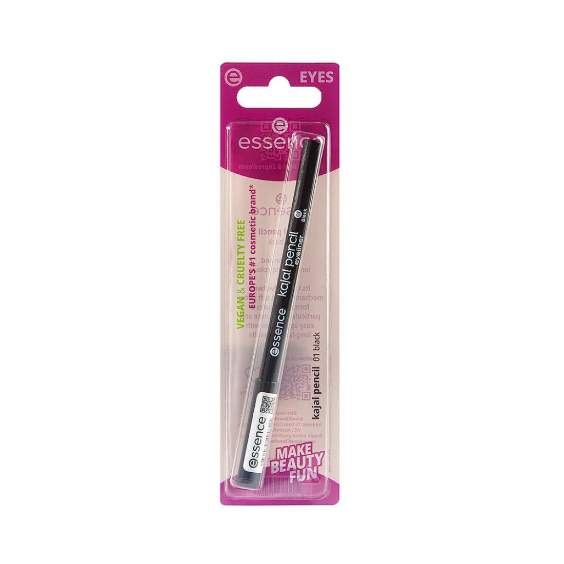 1 Essence Kajal Eyeliner Pencil - Black 01, 1 of 7