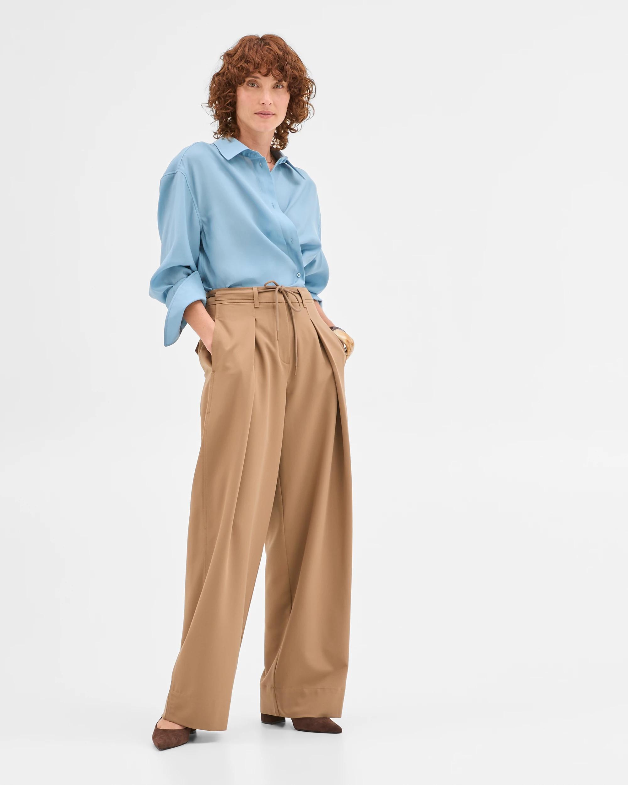 3 Preview Wrap Detail Shirt LIGHT BLUE, 3 of 6