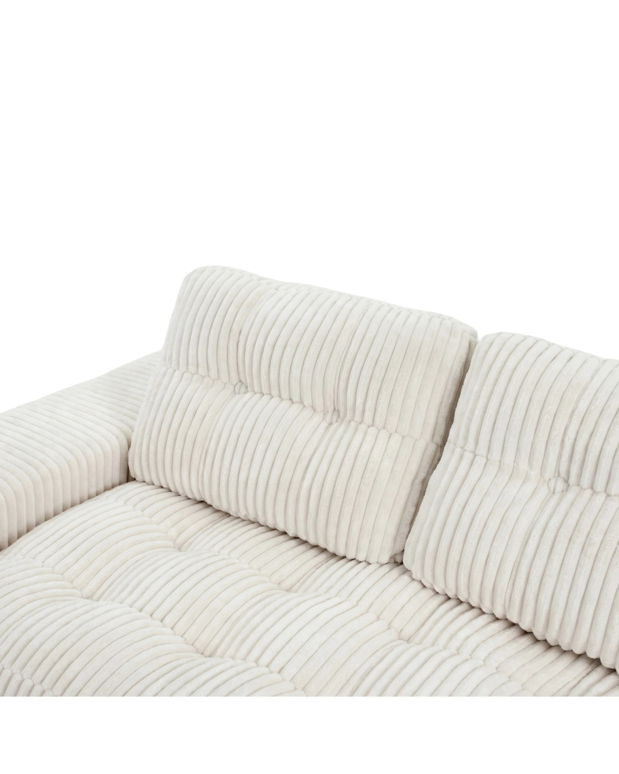 10 Advwin Folding Sofa Bed 2 in 1 Convertible Floor Loveseat Sofa, Fold Out Corduroy Sleeper Couch with 2 Pillows, 10 of 10