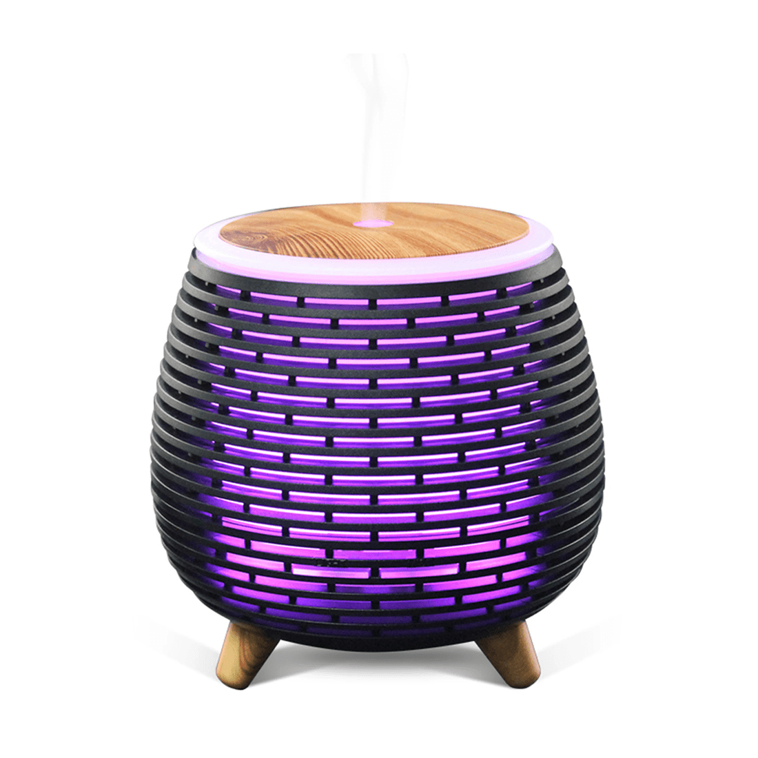 1 TODO 100Ml Humidifier Aromatherapy Diffuser 7 Colour Led Ultrasonic Mist - Black, 1 of 2