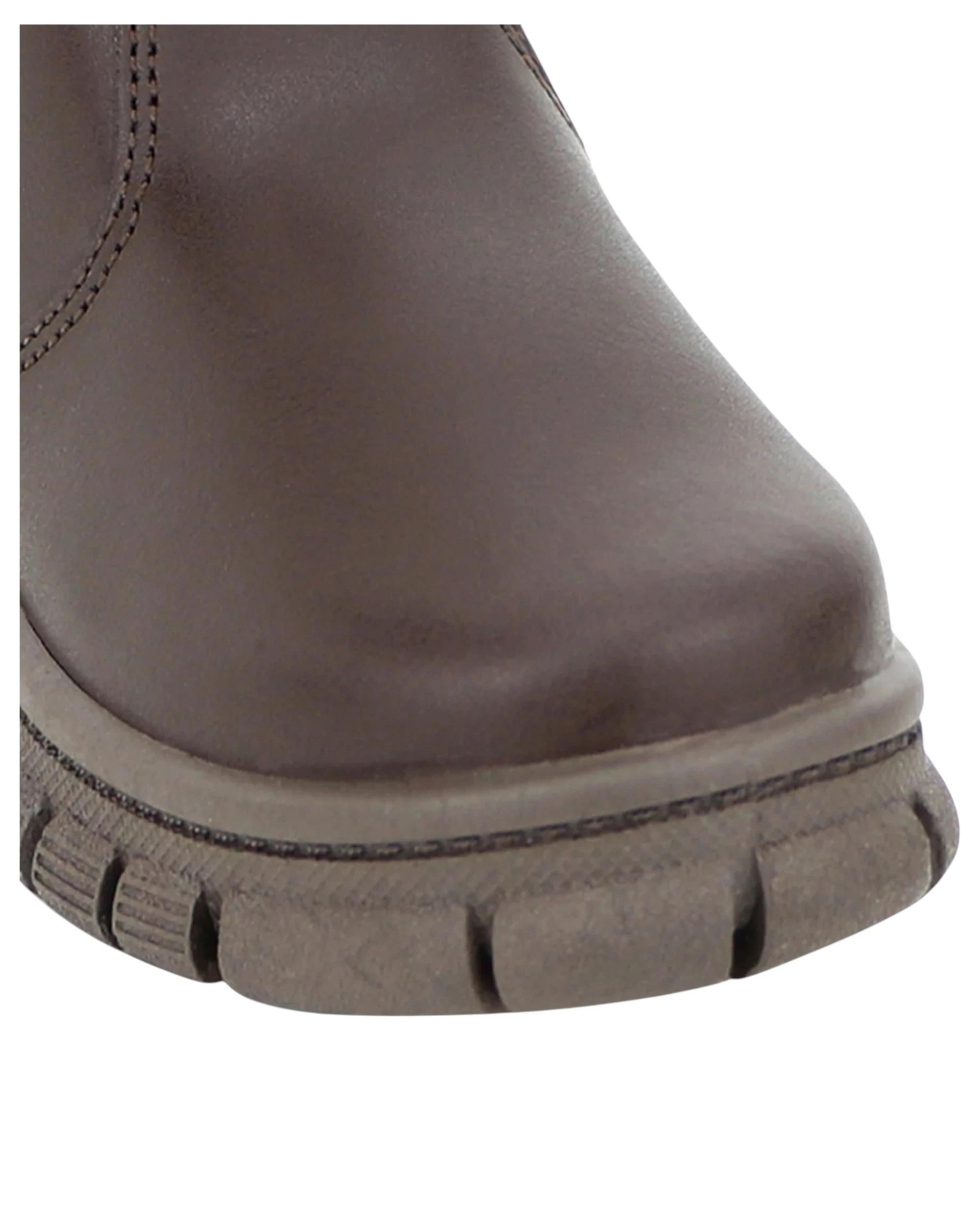 2 Grosby New Ranch Boots Brown Toddler Infant Boys Kids Leather Slip On Shoes BROWN, 2 of 3