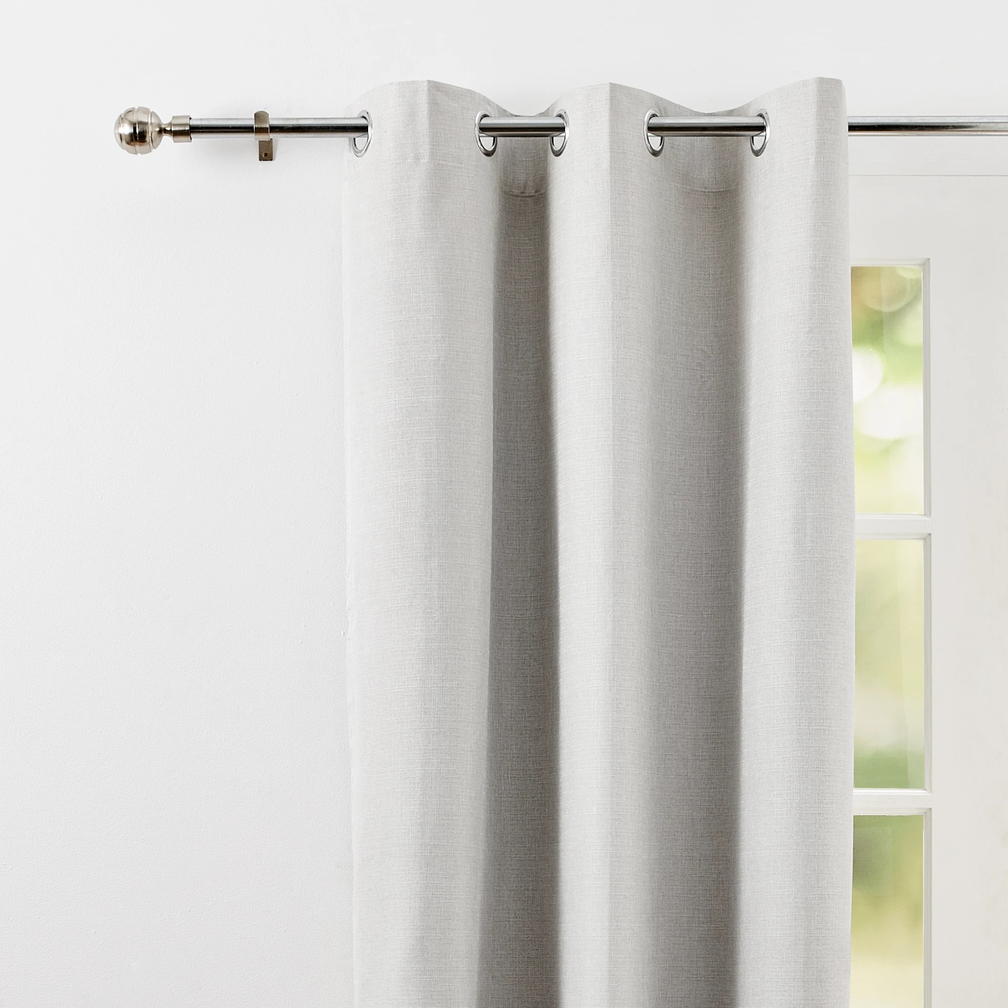 2 Monaco Eyelet Block Out Curtain - Taupe, 2 of 5