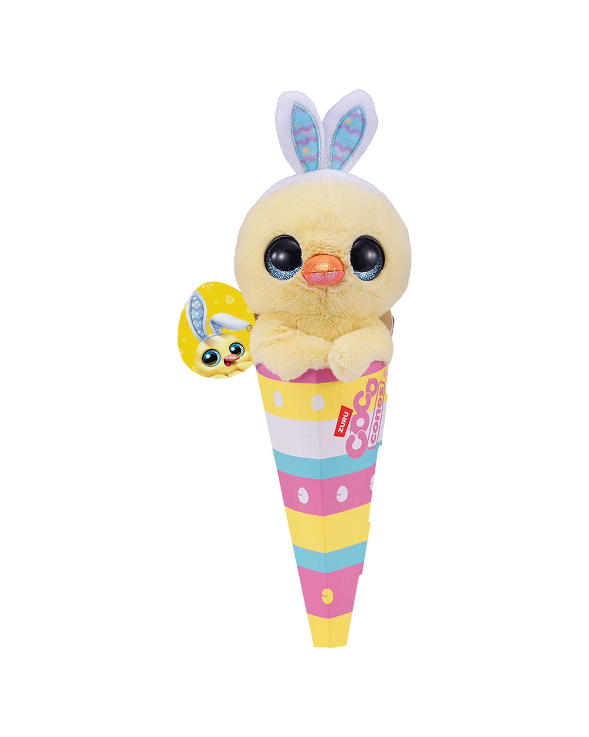 3 Zuru Coco Cones Bunny Animal Plush Toy Kids - Multi, 3 of 5