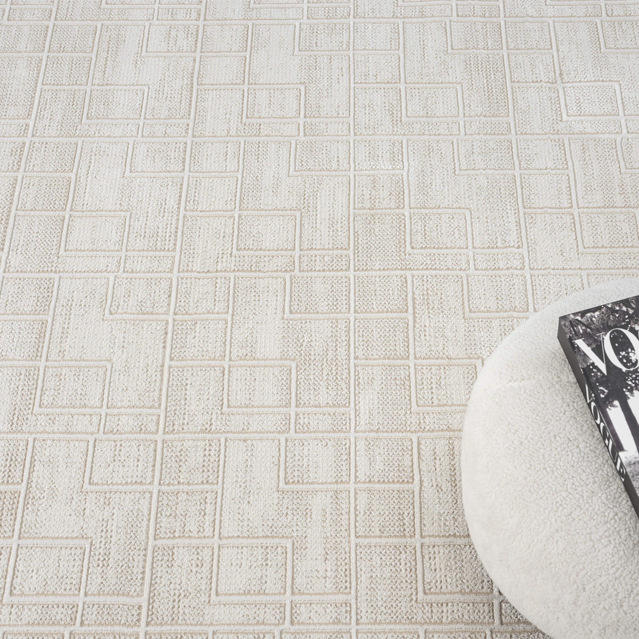 3 La Grace Home Berlin Premium Rugs - 120x170cm - Linen, 3 of 10