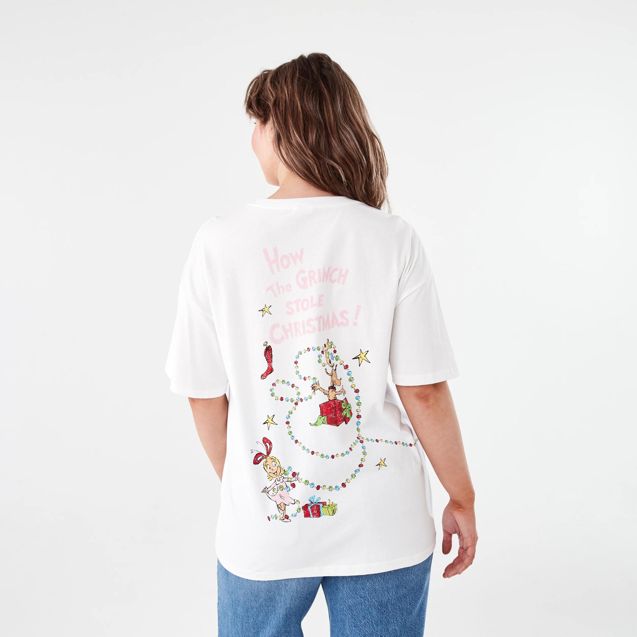 3 The Grinch License Short Sleeve Christmas T-shirt GRINCH SNOW WHITE, 3 of 6