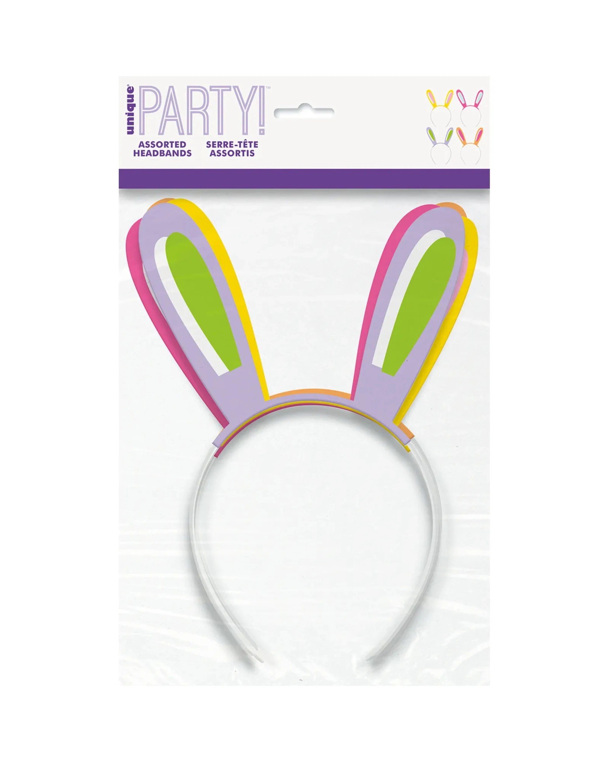 2 Unique Lilac Easter Bunny Ears Headbands Pack of 4, 2 of 2