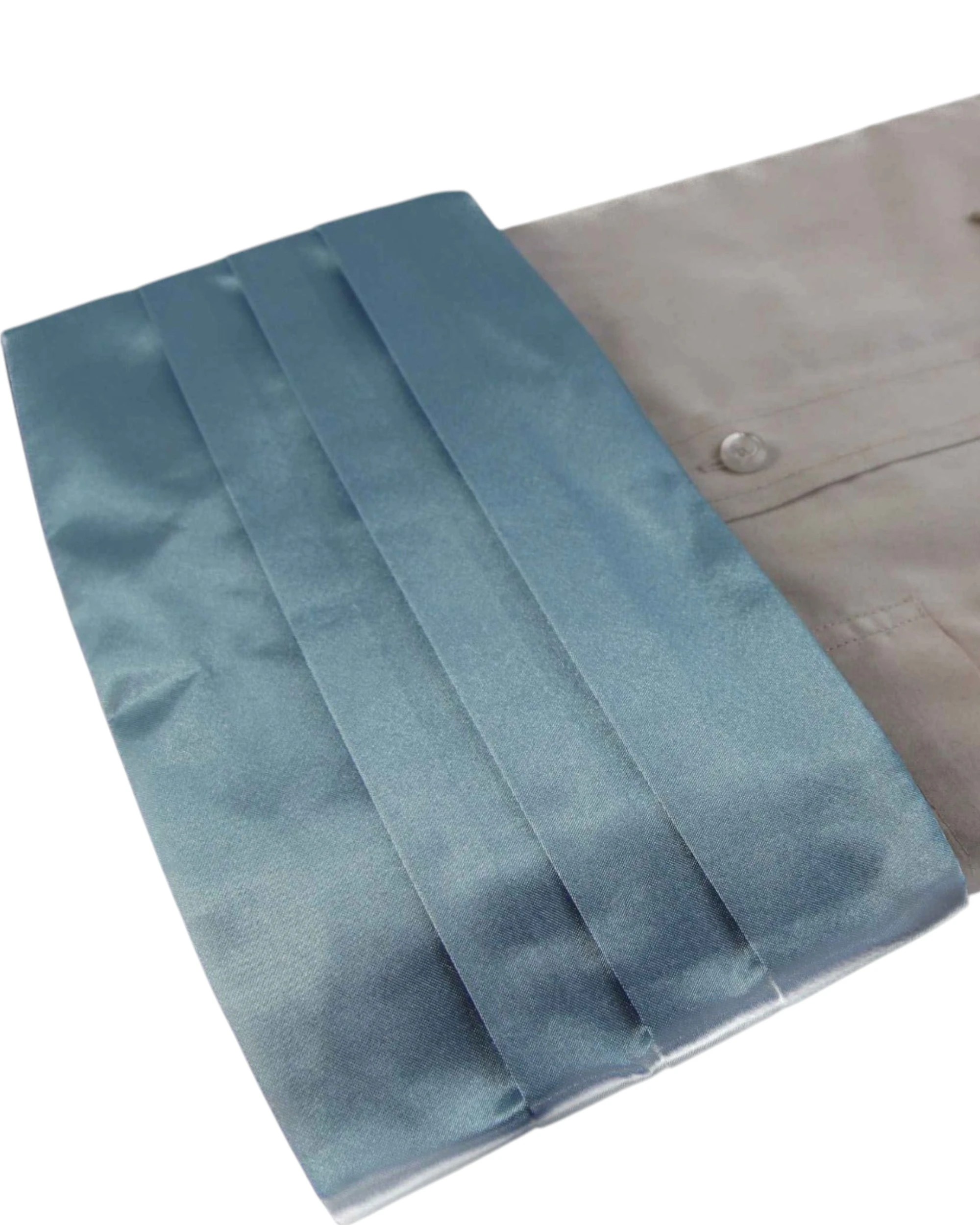 2 Zasel Mens Adjustable Cummerbund - Blue, 2 of 2