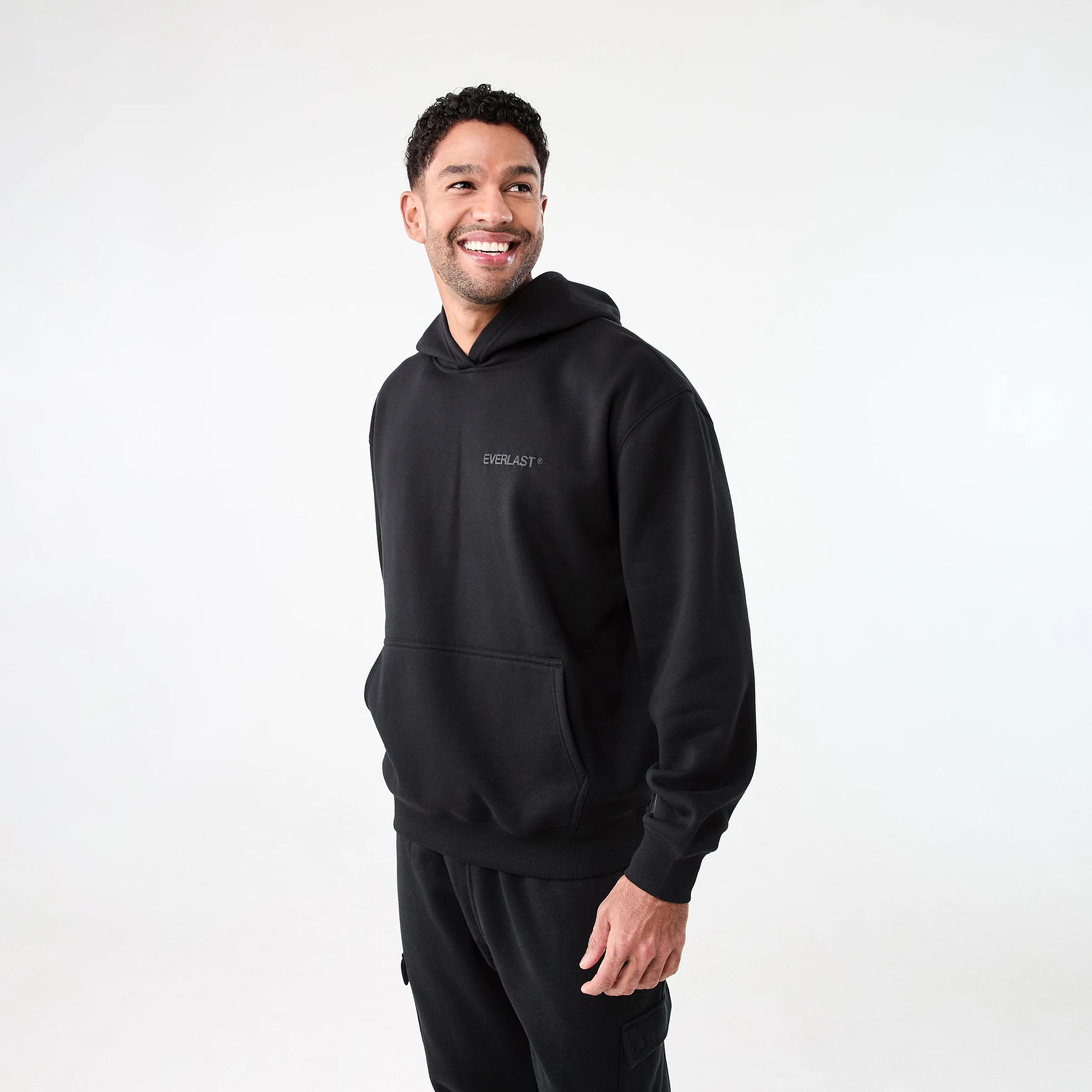 3 Everlast Mens Oversized Hoodie EVERLAST BLACK, 3 of 7