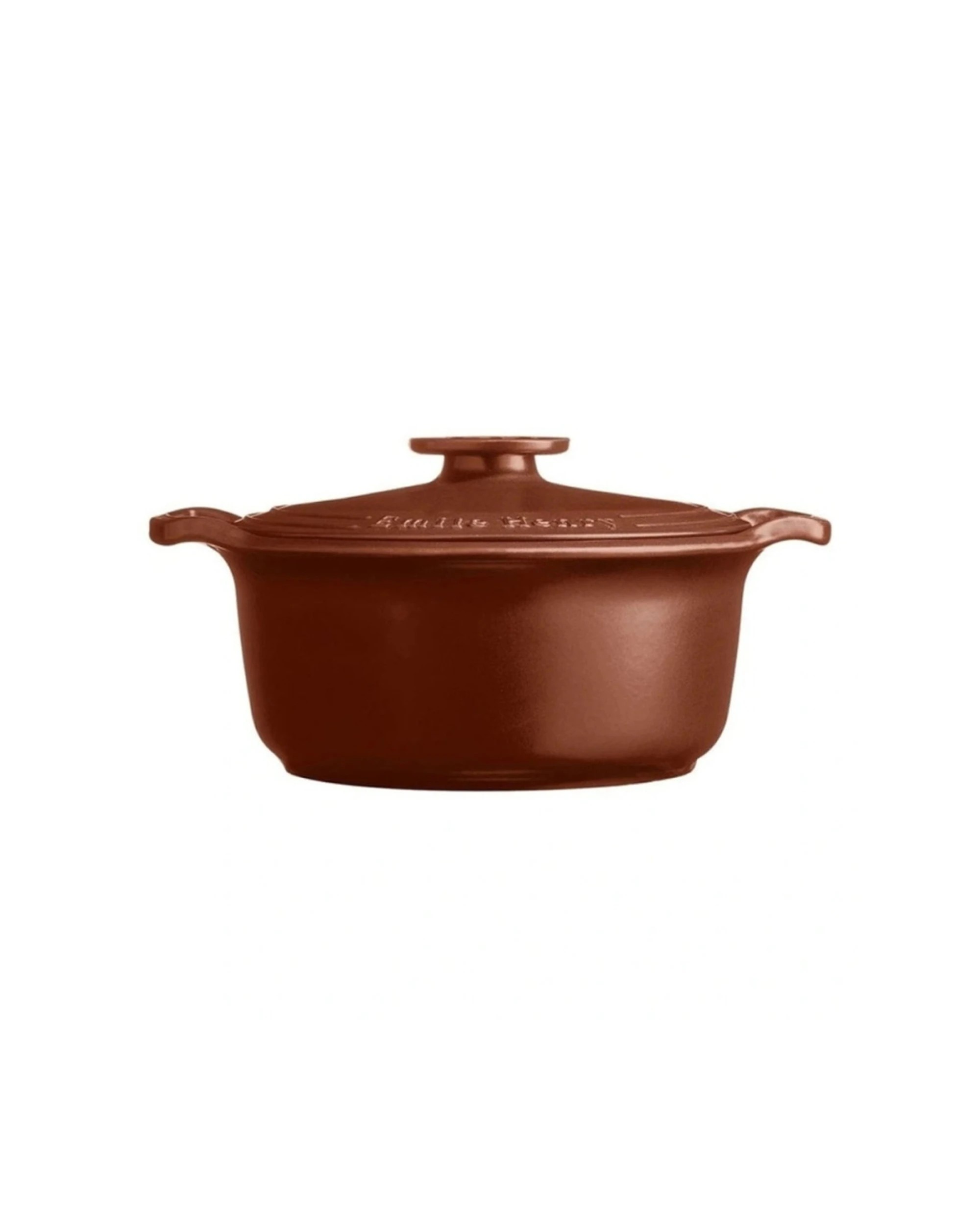 3 Emile Henry Sublime Round Casserole Dish Ceramic Cookware Oven Safe 4L Sienne - Brown, 3 of 5