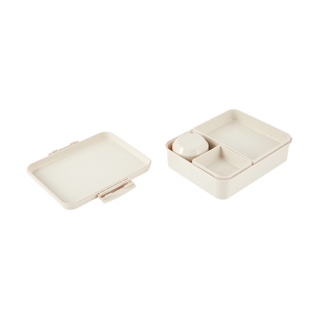 2 Wheat Straw Bento Snack Box - Oatmeal, 2 of 4