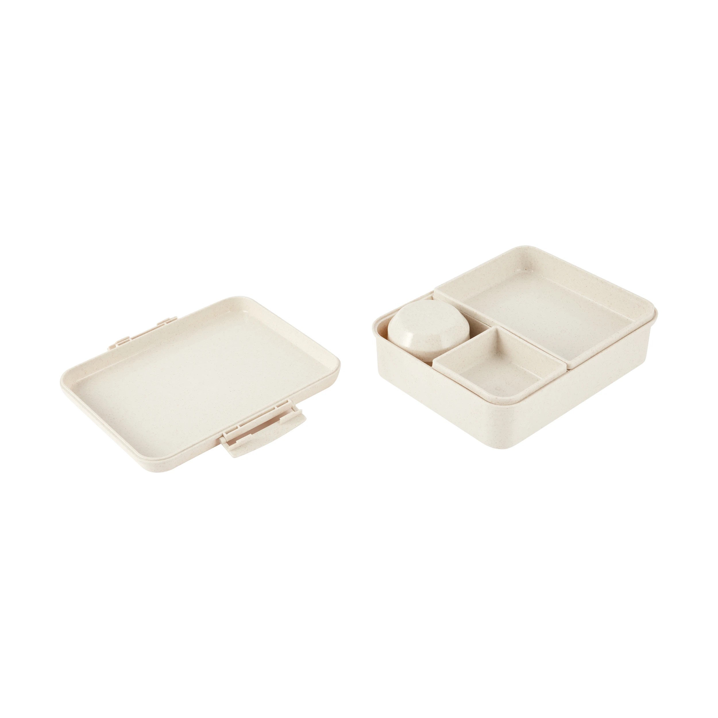 2 Wheat Straw Bento Snack Box - Oatmeal, 2 of 4