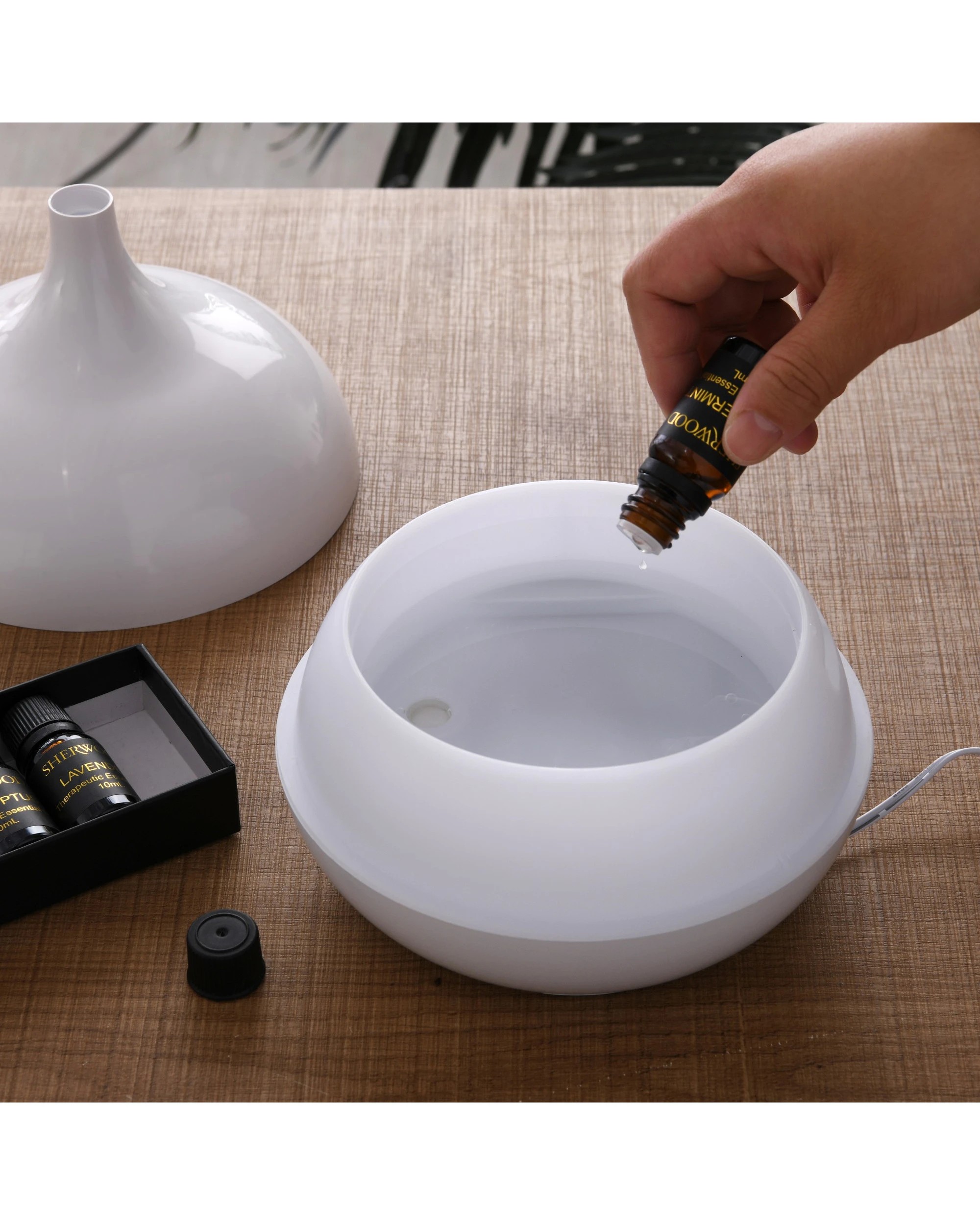 3 Sherwood Home Diffuser Aromatherapy Essential Oil 6 Pack For Diffuser/Humidifier X 10ML - Clear and Brown, 3 of 10