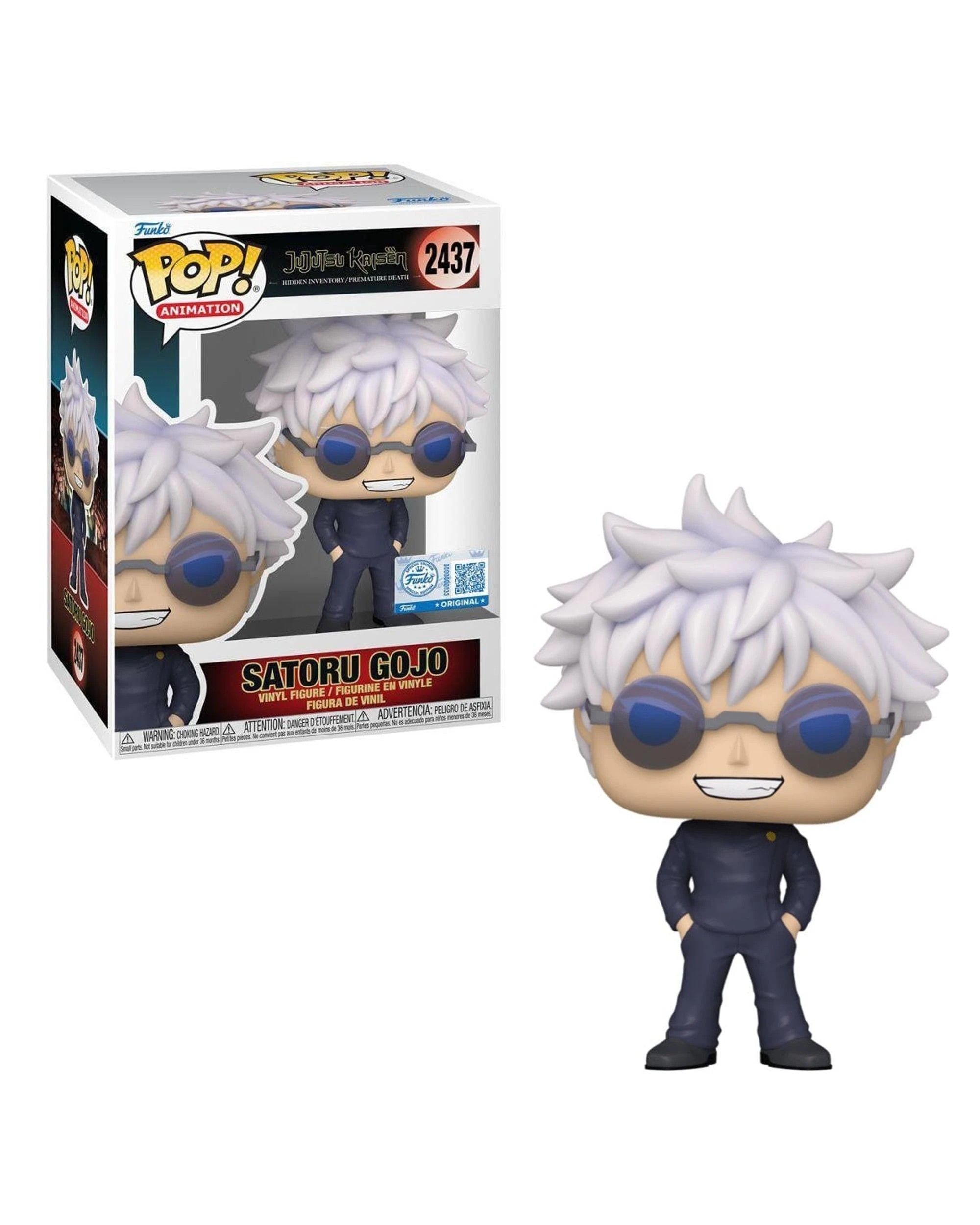 1 Jujutsu Kaisen Satoru Gojo with Glasses Funko POP! Vinyl, 1 of 3