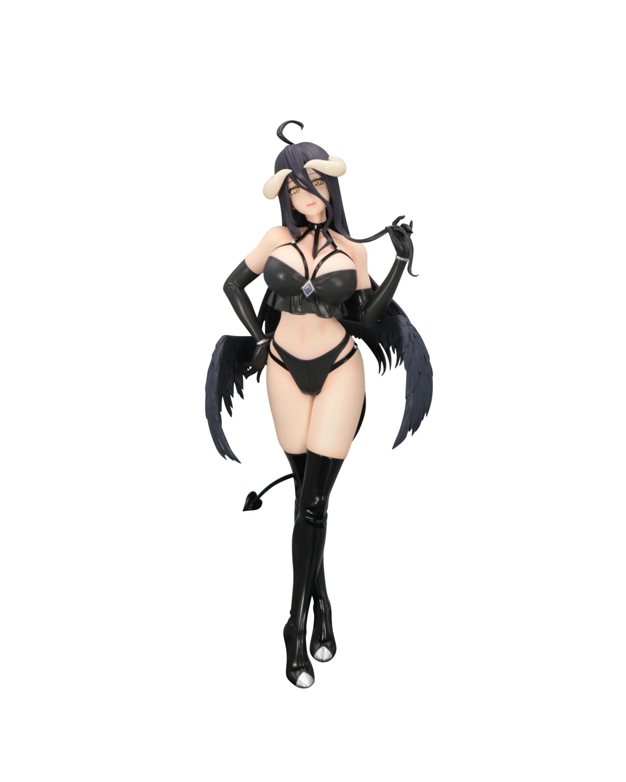 1 FuRyu Overlord Albedo BiCute Dark Figure, 1 of 10