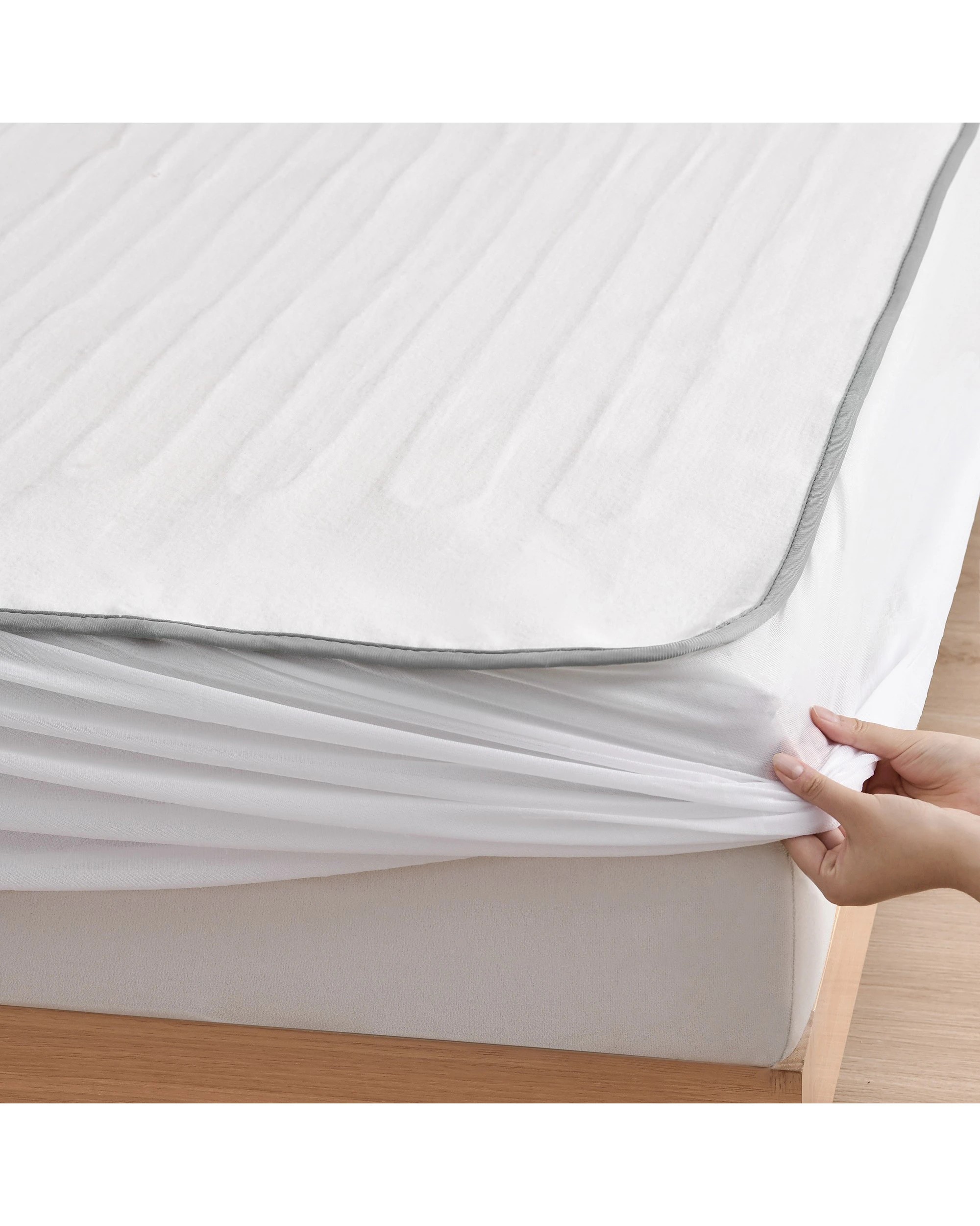 4 Dreamaker Classic Washable Fitted Electric Blanket - Single Bed - White, 4 of 8