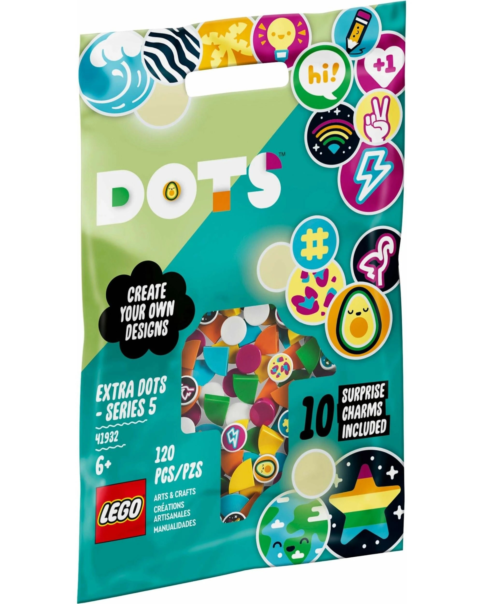 1 LEGO 41932 Extra DOTS - Series 5: Tropical Tiles & Glow-in-the-Dark, 1 of 5