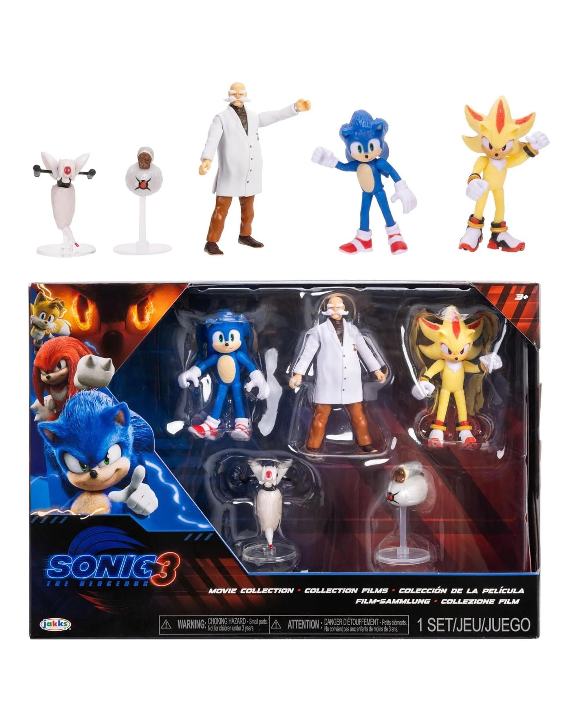 1 Sonic the Hedgehog 3 Movie Wave 3 Movie Collection 2.5 inch Figure Multi-Pack, 1 of 9