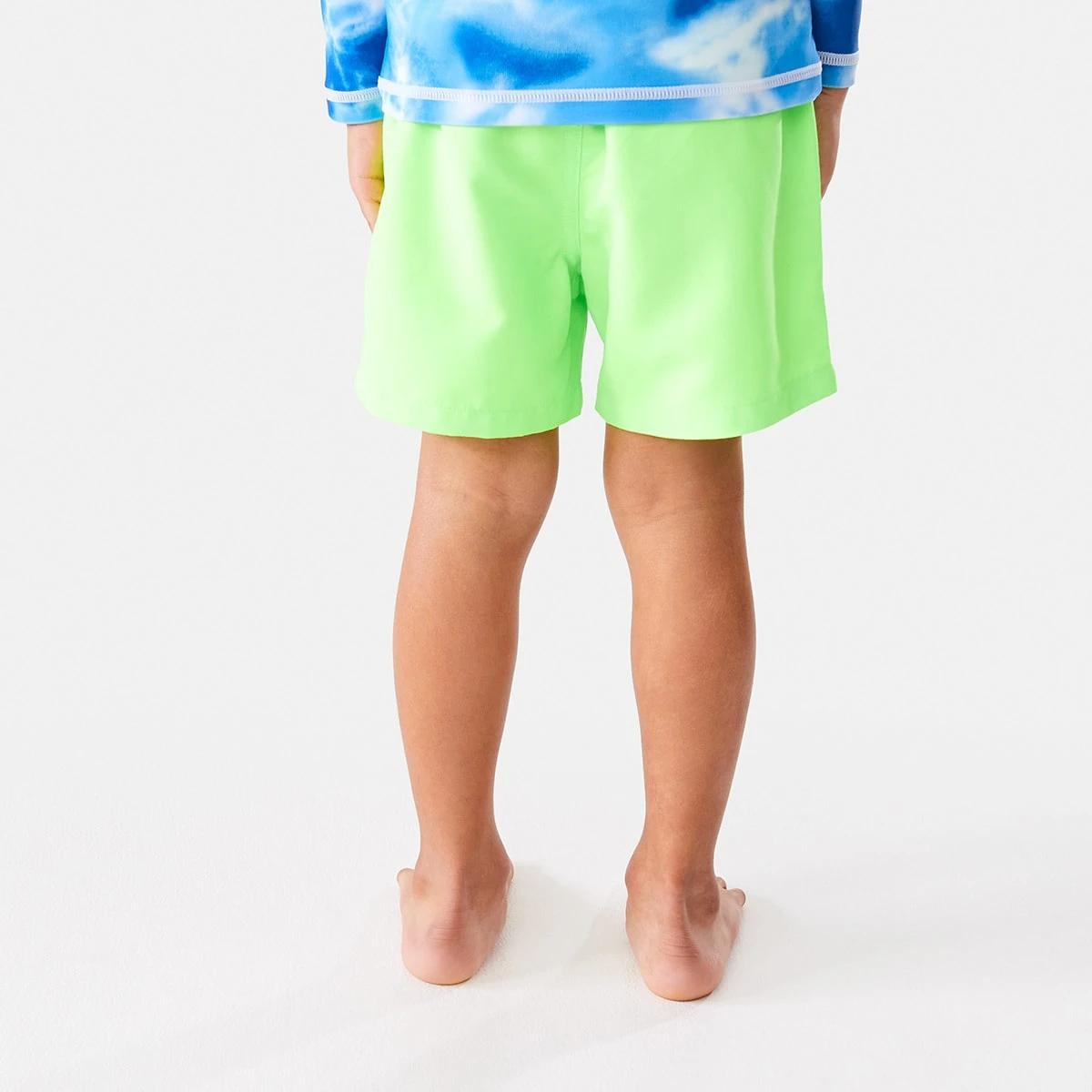 2 Plain Boardshorts Fluo Green, 2 of 9