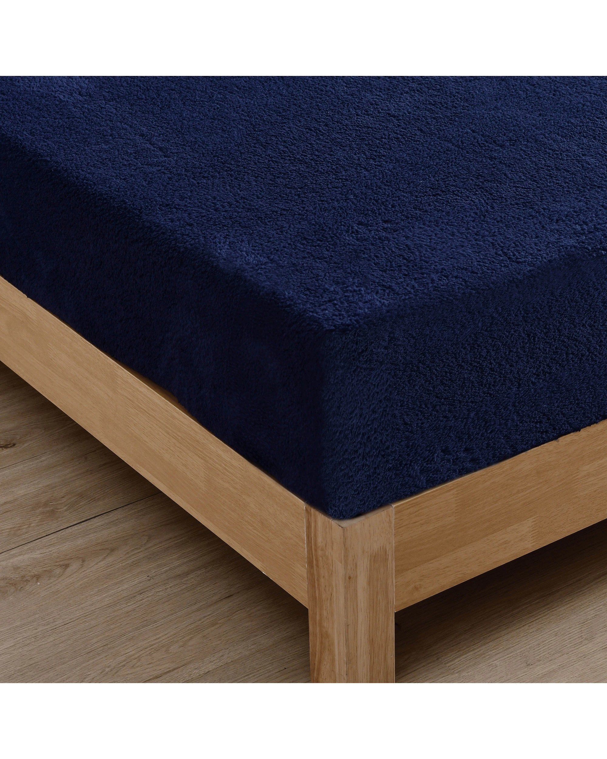 3 Dreamaker Jasper Teddy Fleece Combo Fitted Sheet Set - Double Bed - Midnight Blue, 3 of 5