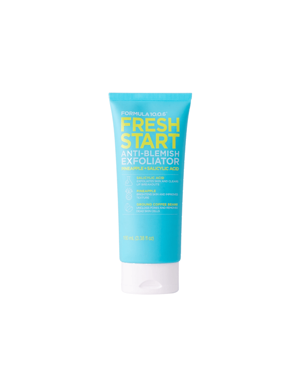 Formula 10.0.6 Fresh Start Anti-Blemish Exfoliator 100ml - Pineapple, Salicylic Acid and Ground Coffee Beans