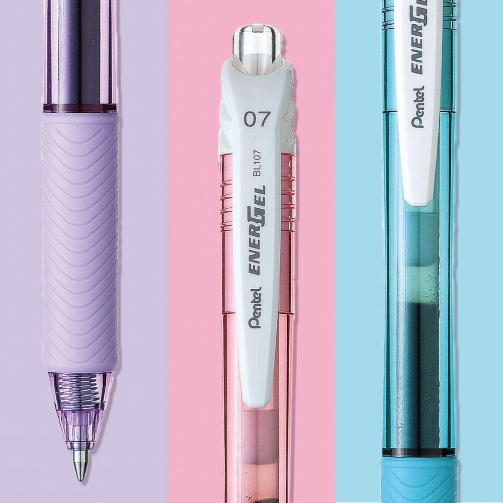 4 Pentel Energel X BL107 Gel Pen 0.7mm Pastel Pink, 4 of 4