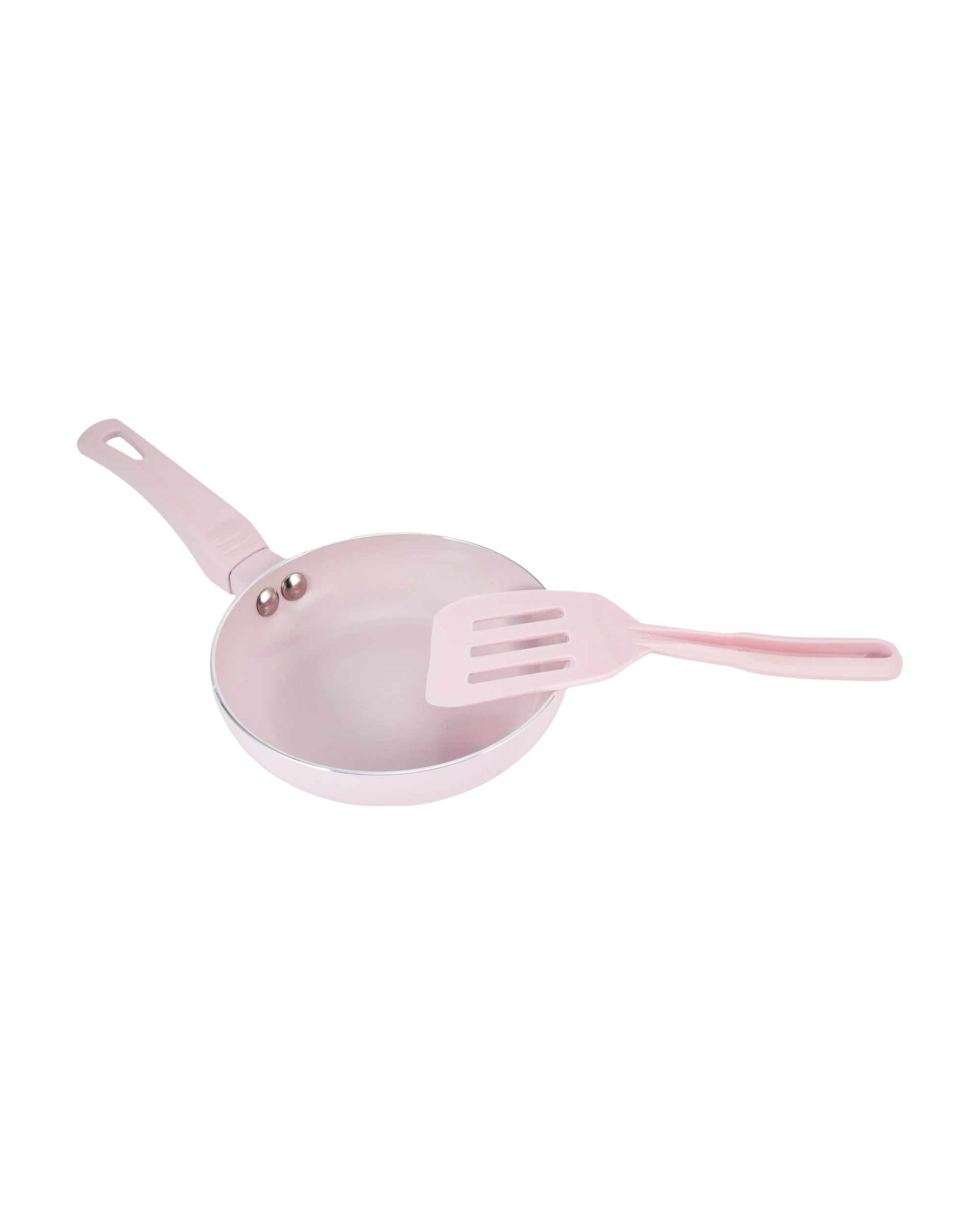 1 14cm Mini Fry Pan with Egg Flip - Pink, 1 of 10