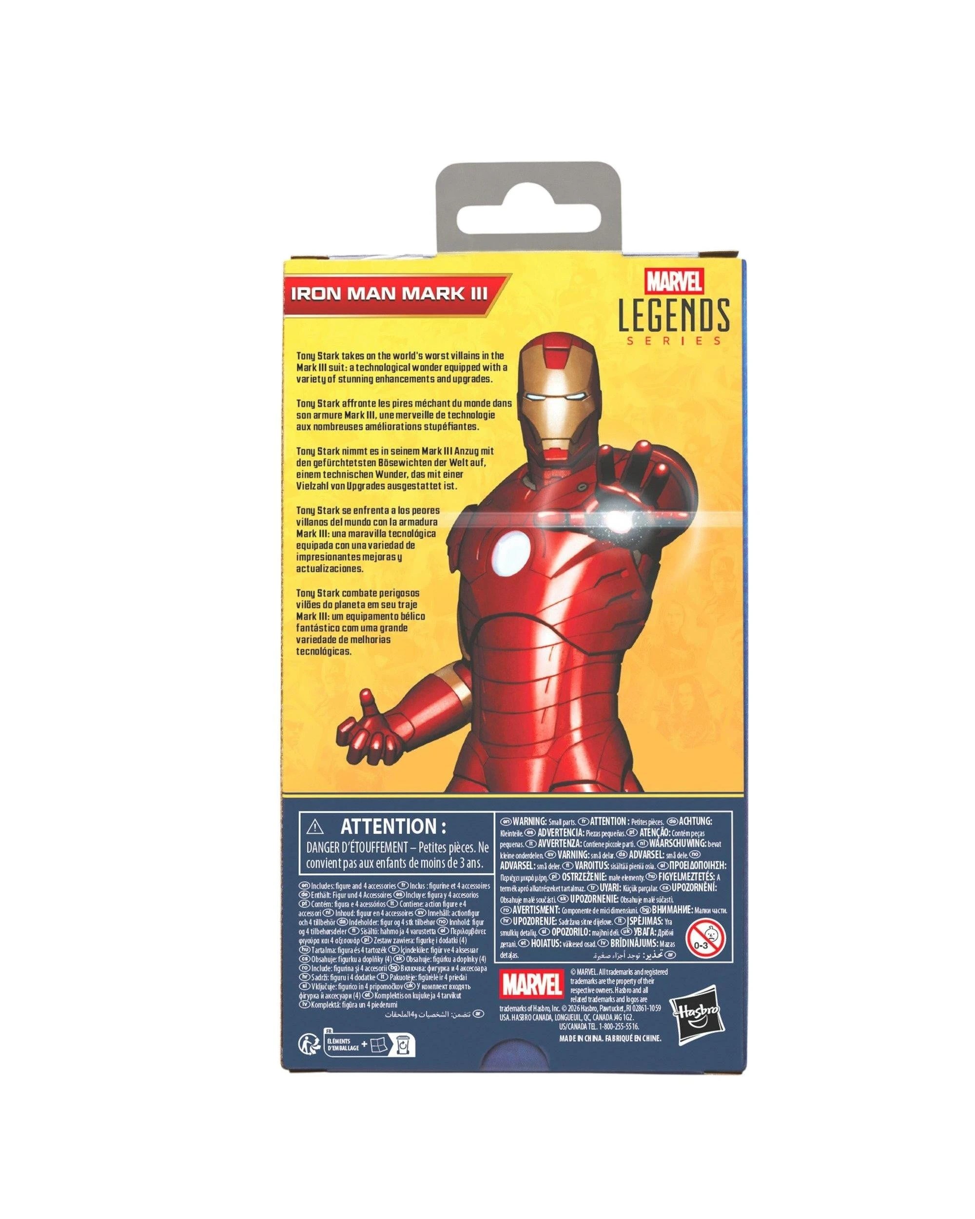 10 Marvel Legends Series Iron Man Mark III Action Figure, 10 of 10
