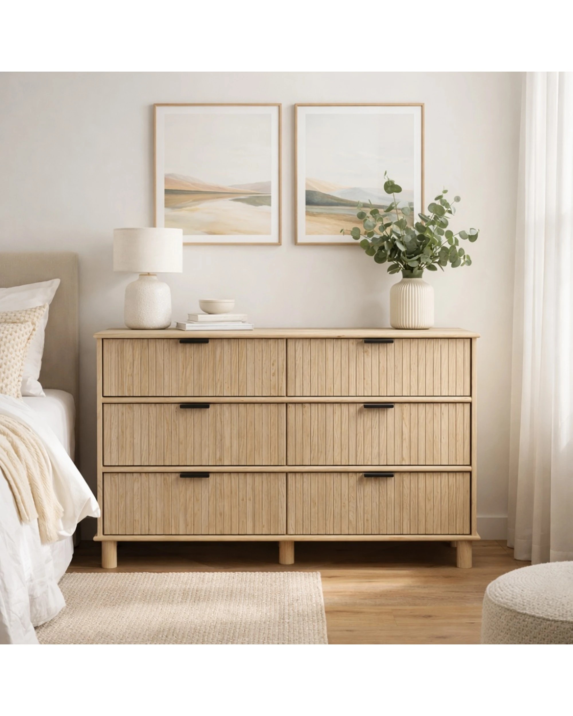 2 Alpine Bay Sorrento 6 drawer chest - Natural, 2 of 9
