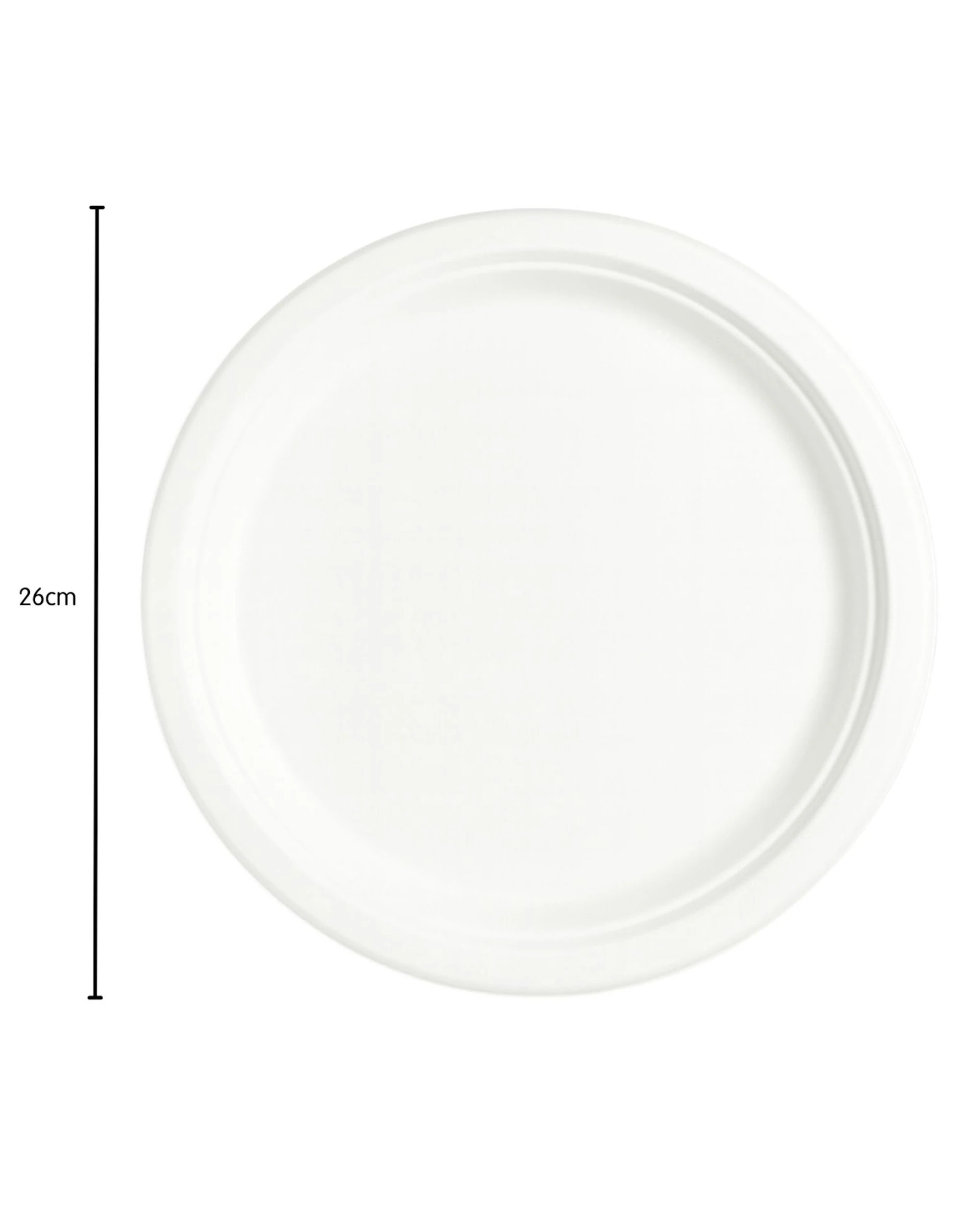 2 Magicpro Sugar Cane Dinner Plates 26cm Pack of 50 - White, 2 of 3