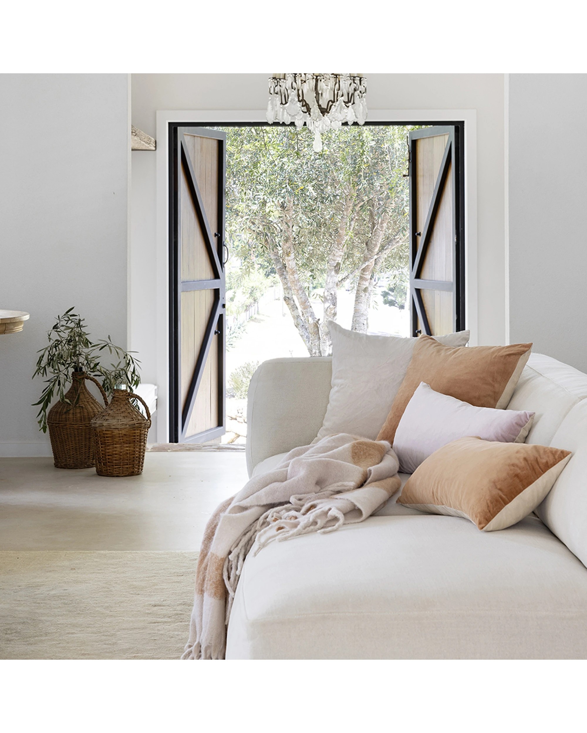 1 Bambury Decorative Velvet Rectangle Cushion Thistle Home Decor - Beige, 1 of 1