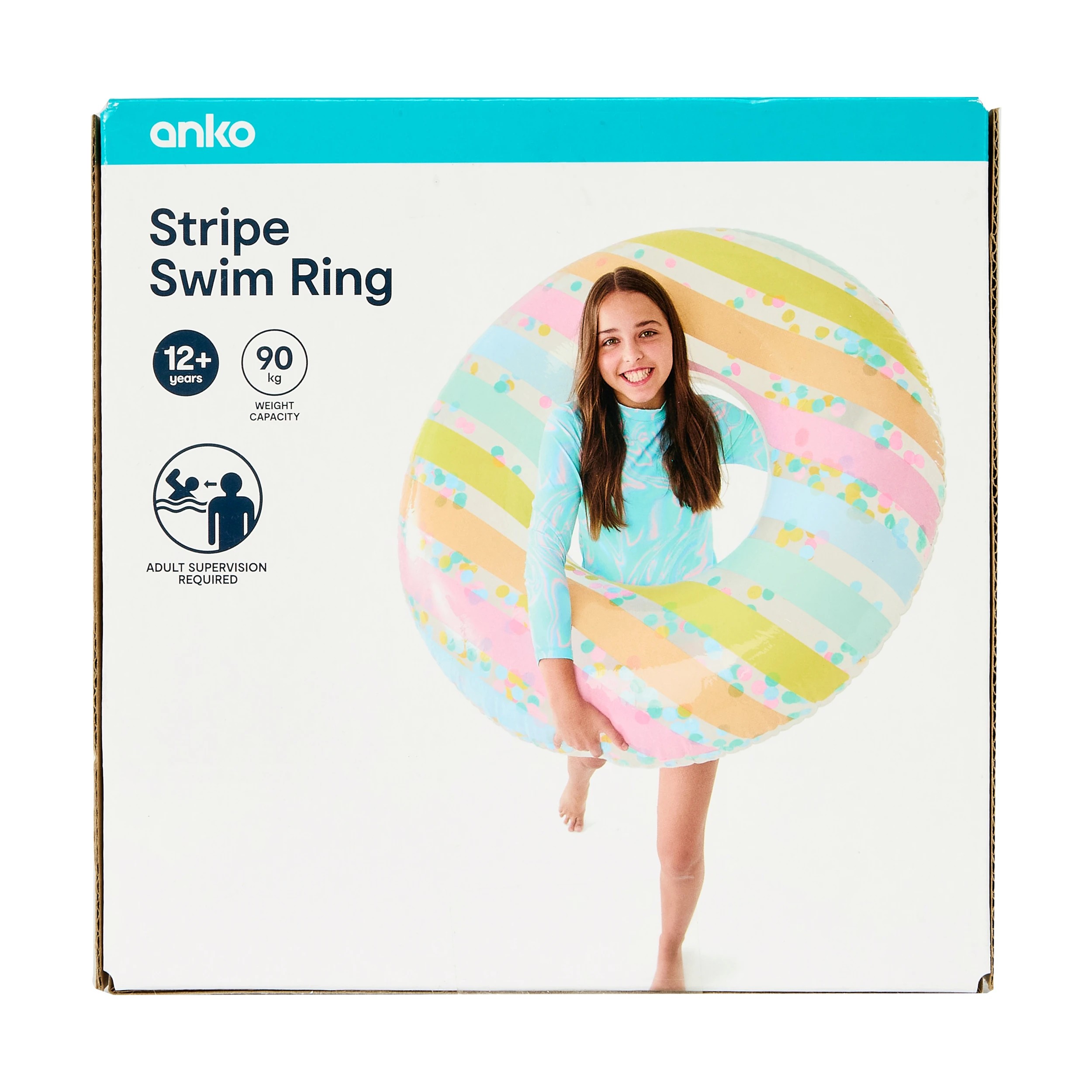 7 Inflatable Stripe Swim Ring, 7 of 8