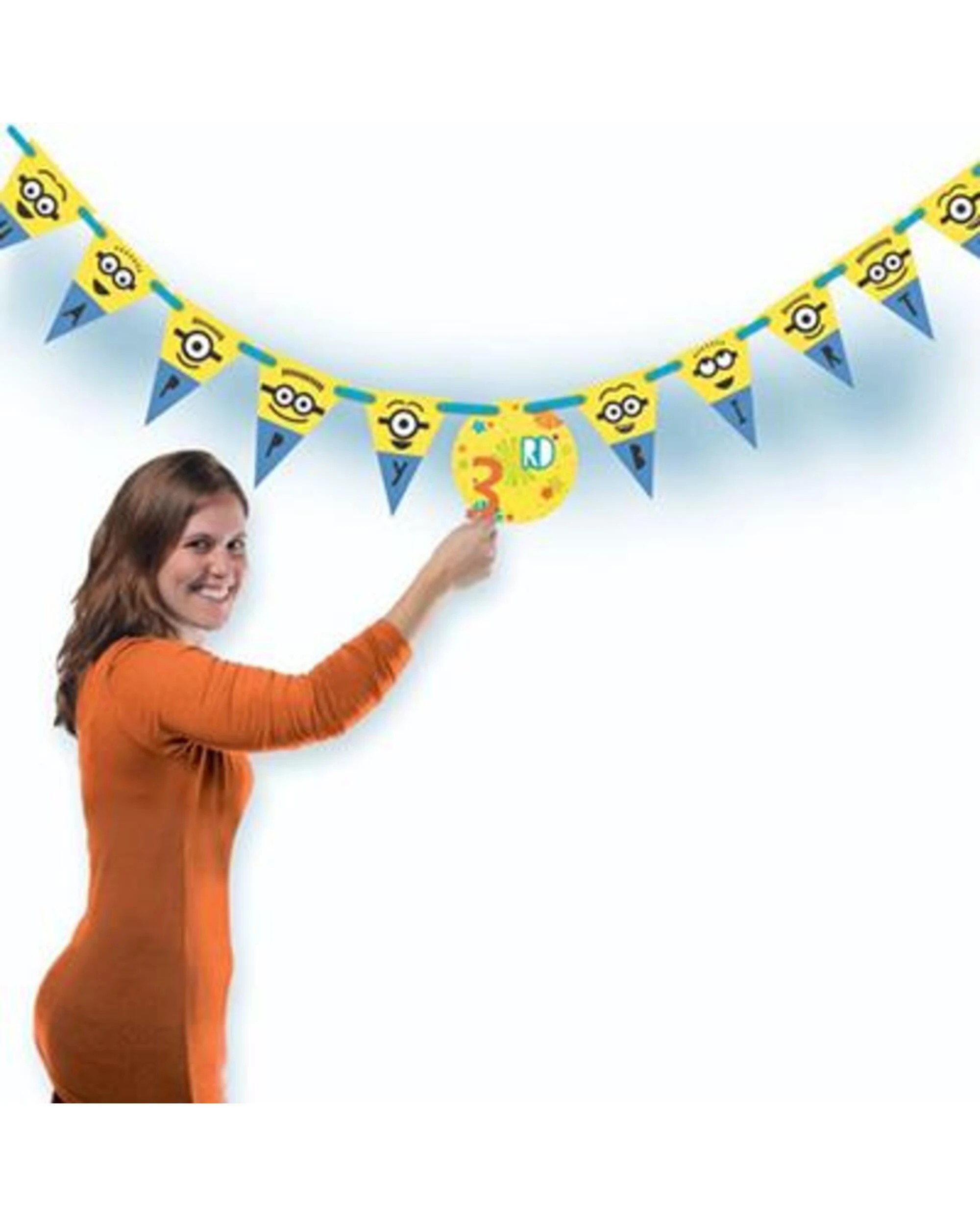 1 Amscan Inc. Despicable Me Minion Made Add an Age Pennant Banner, 1 of 1