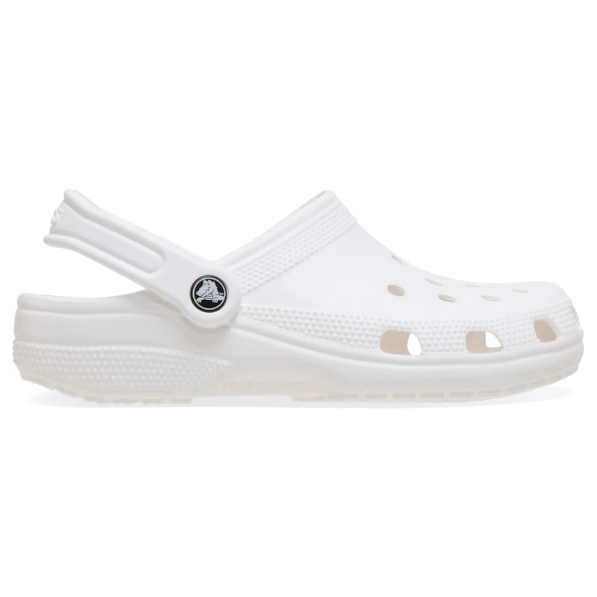 1 Crocs Unisex Classic Clog Sandals WHITE, 1 of 6