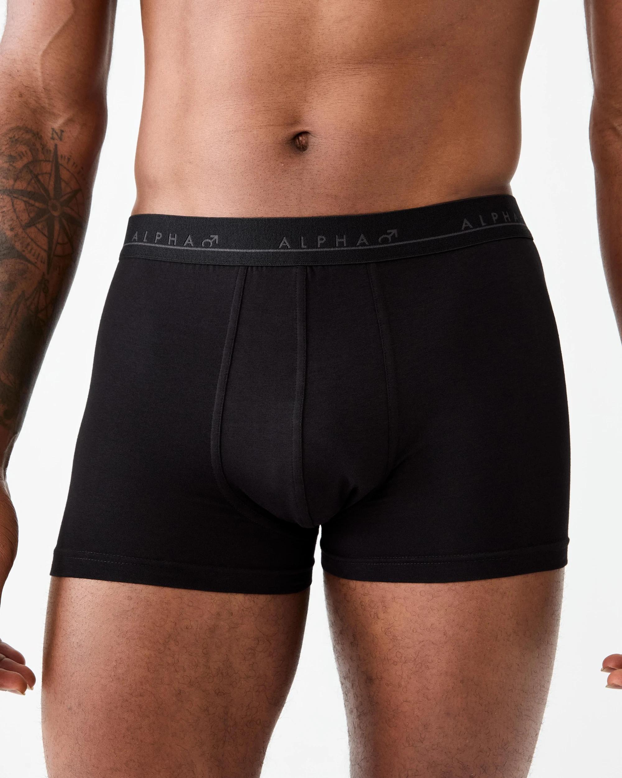 4 5 Pack Plain Trunks Black, 4 of 10