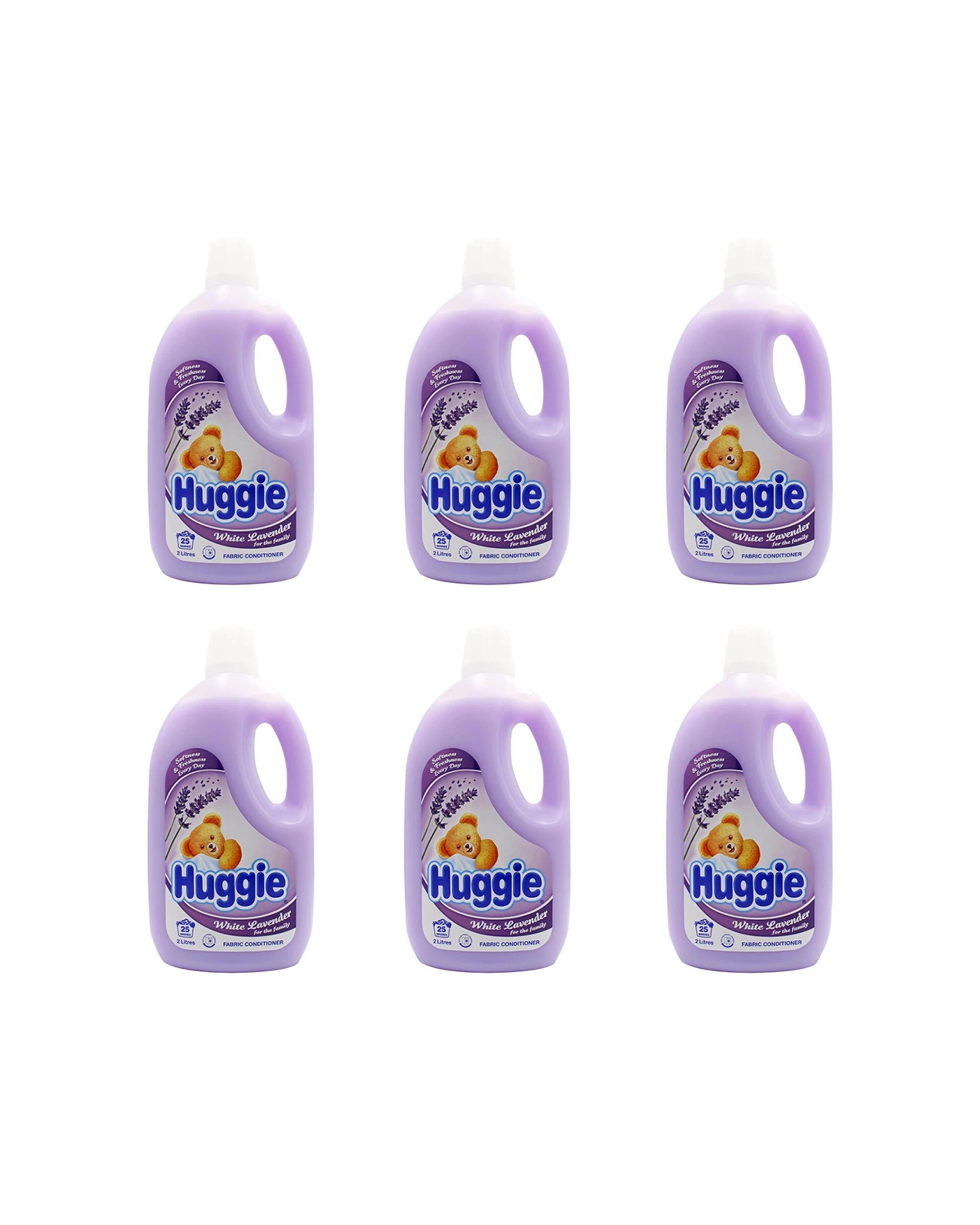 1 Huggie 6PK Fabric Conditioner White Lavender Gentle Care Formula 2L - Multi, 1 of 3