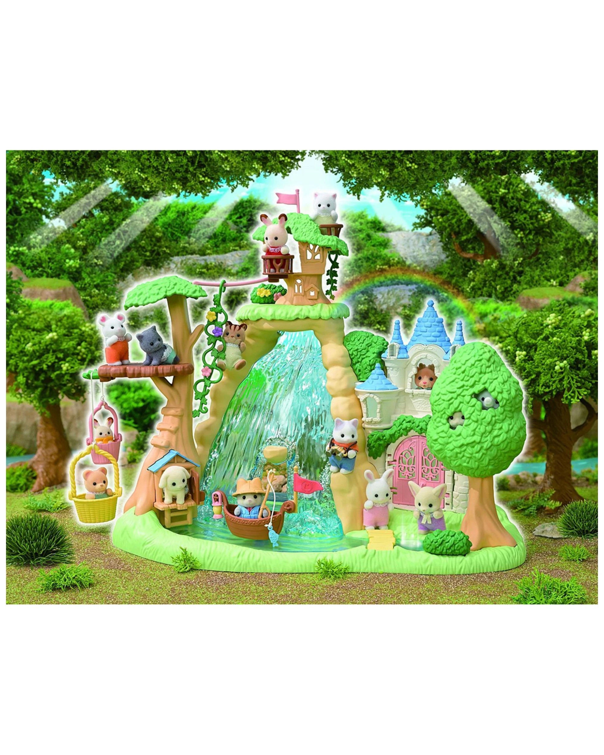 6 Sylvanian Families Secret Forest Falls Adventure Playset Kids Toy 3 Years Plus
 - Multi, 6 of 7