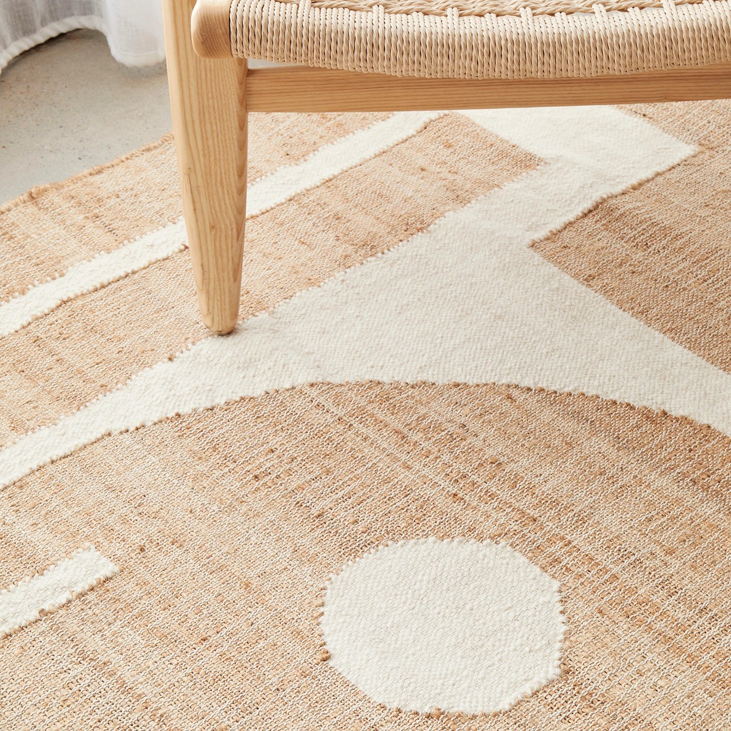 4 Common Ground Rugs Kalahari Zelda 380x280cm - Extra Large Hand Woven Wool & Jute Floor Rug - Natural, 4 of 7