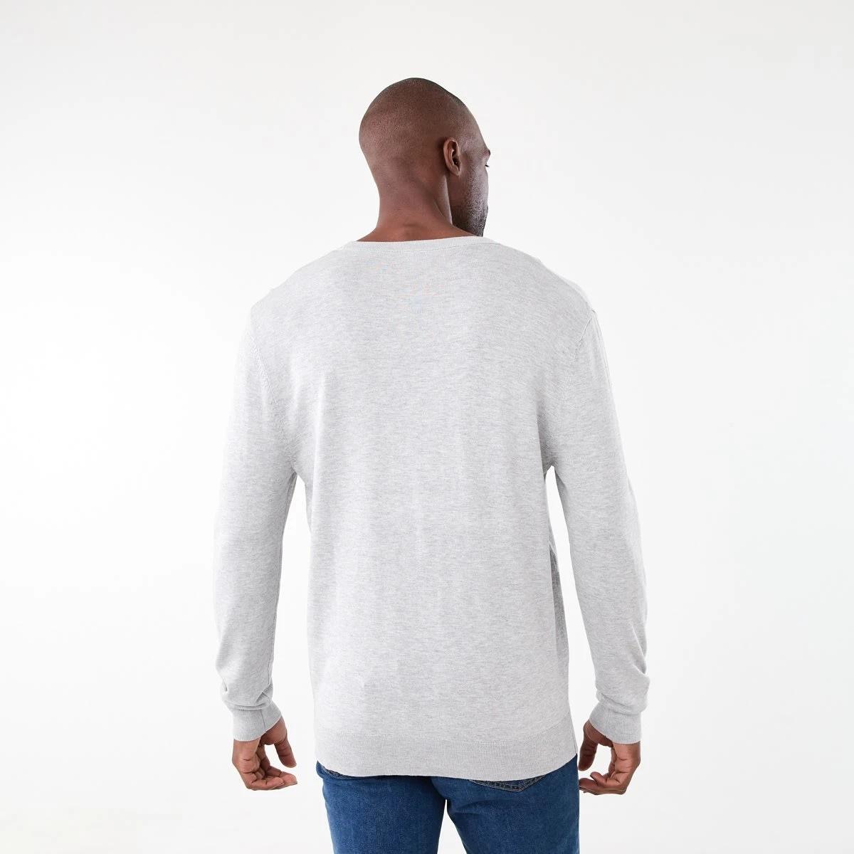 3 Core Crew Neck Knit Jumper Gry Marle, 3 of 5